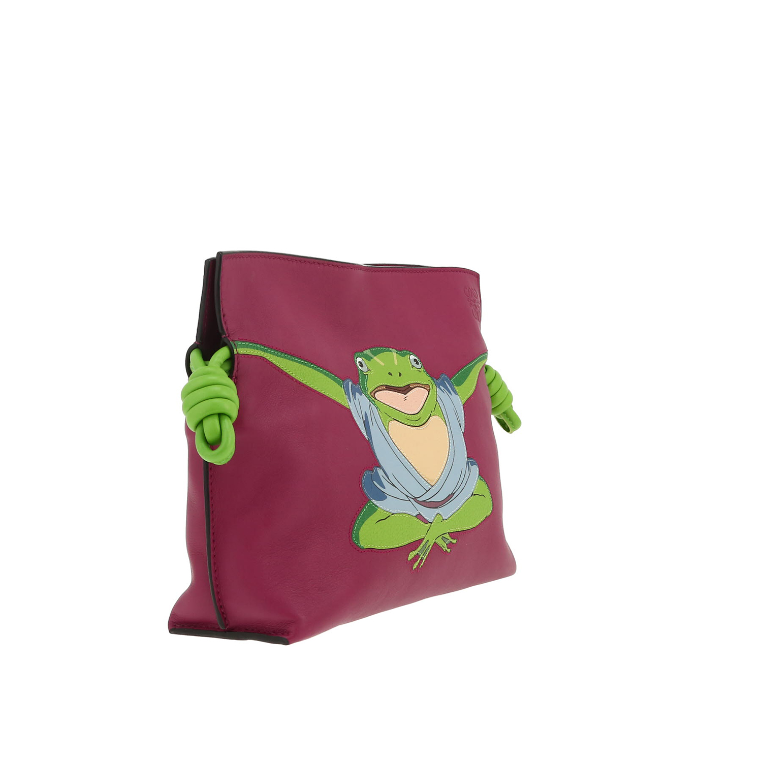 Loewe  Flamenco Knot  shoulder bag  in purple leather