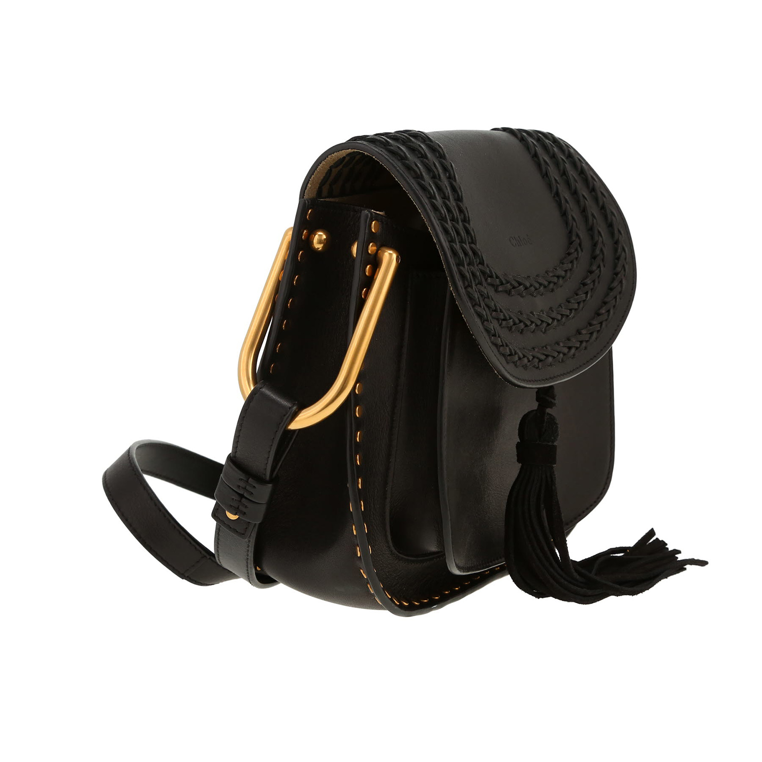 Chloé  Hudson shoulder bag  in black leather