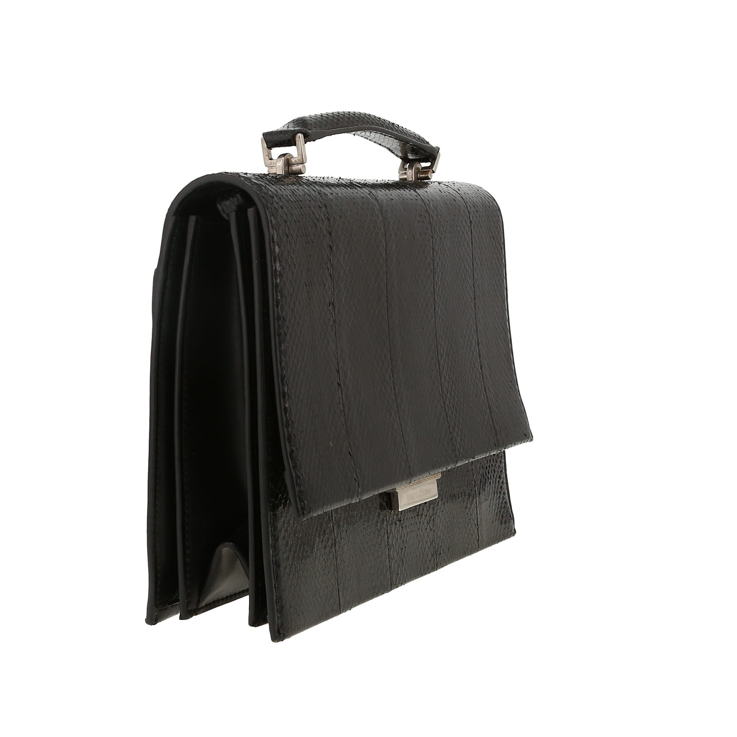Saint Laurent  Babylone shoulder bag  in black python