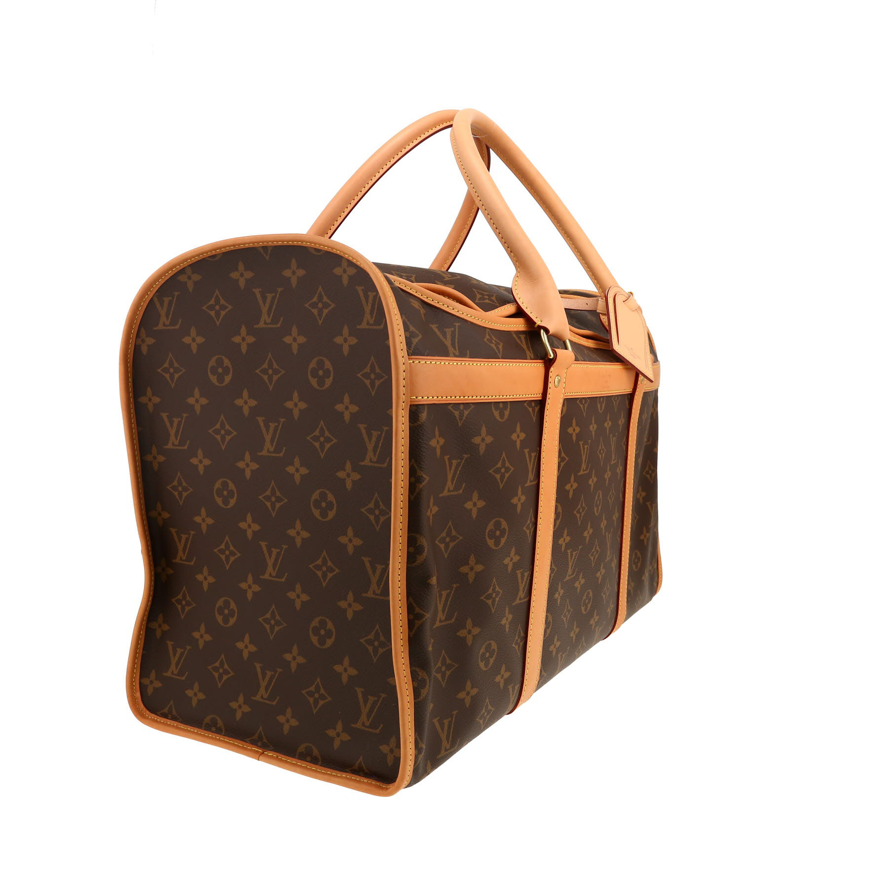 Louis Vuitton travel bag  Dog 50 bag in brown Monogram canvas and natural leather