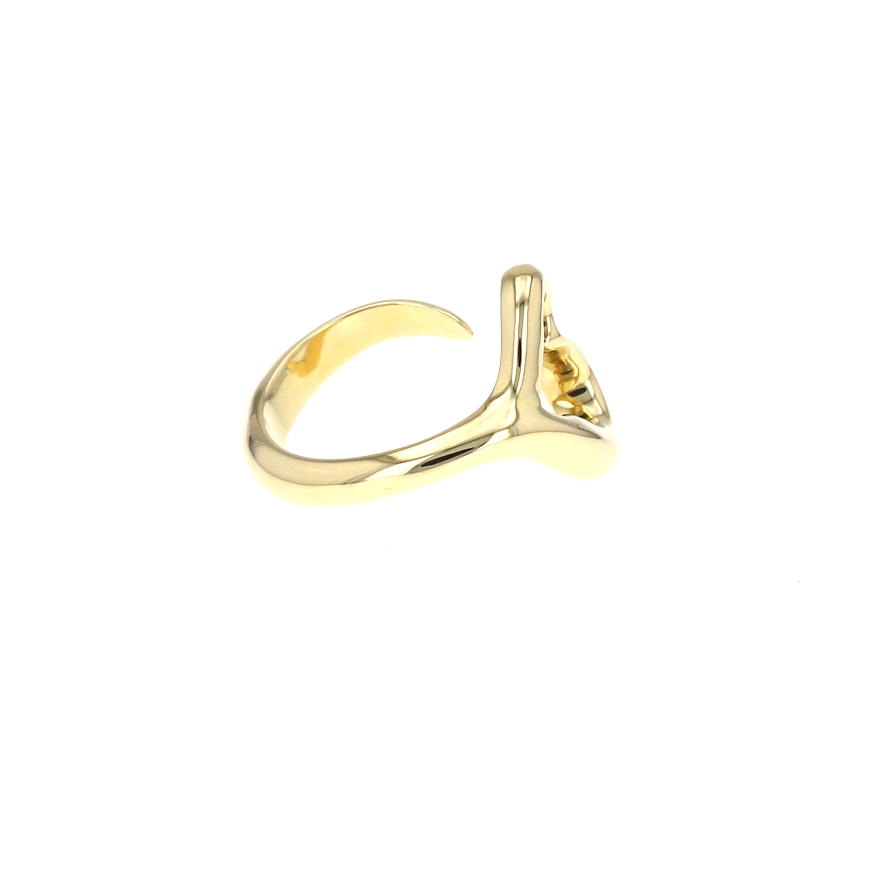 Open Tiffany & Co Open Heart ring in yellow gold