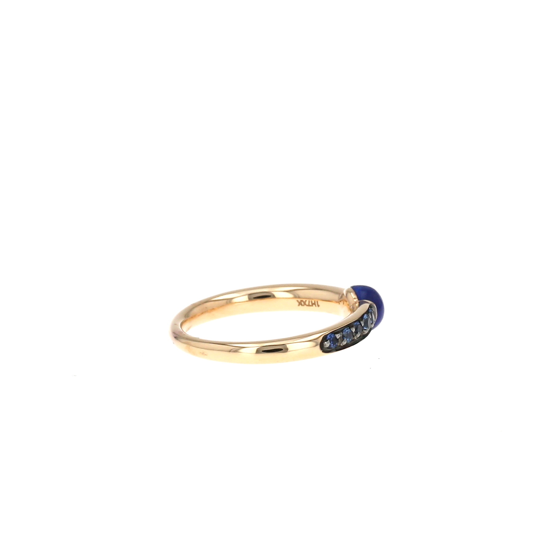 Anello Pomellato M'ama Non M'ama in oro rosa, lapislazzuli e zaffiri
