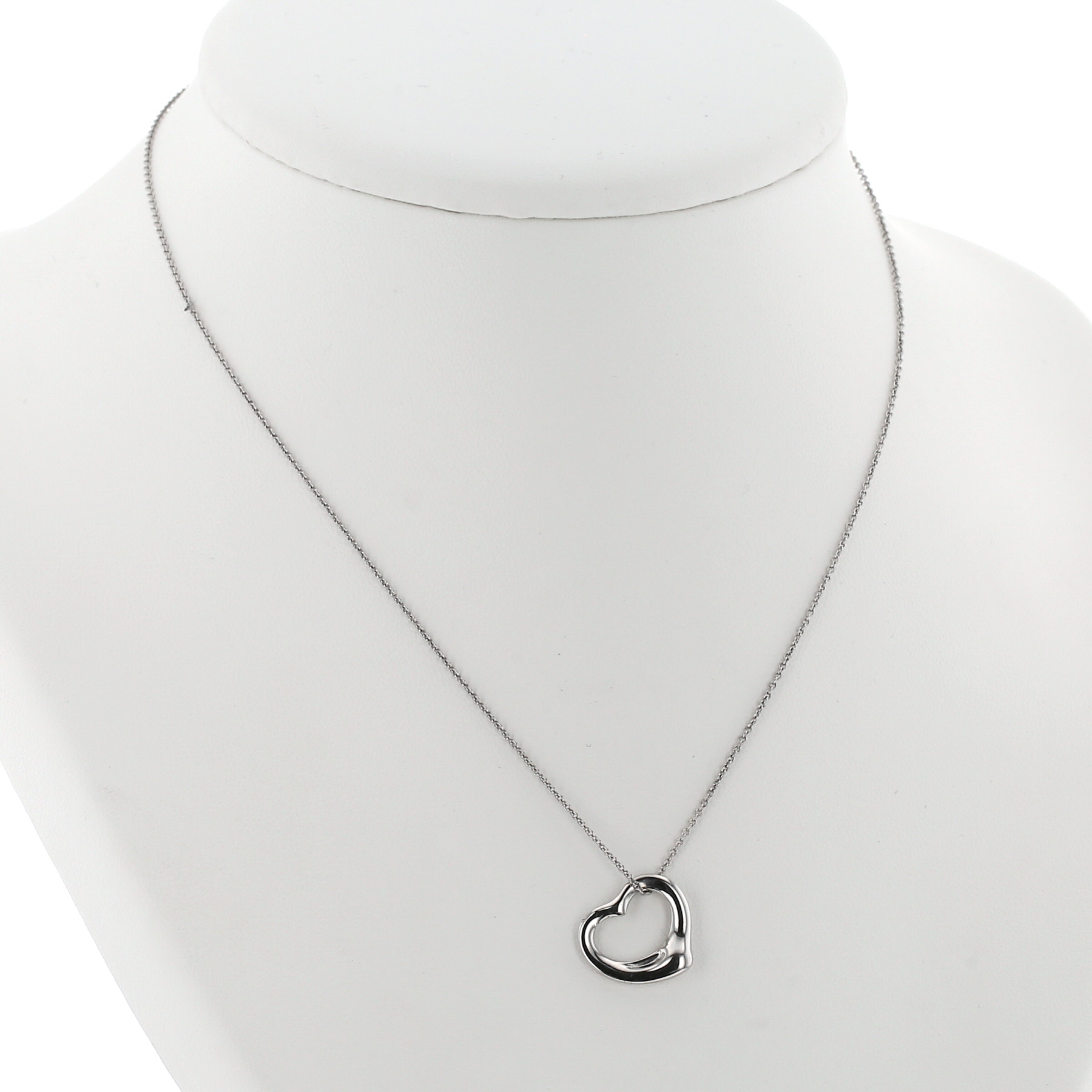 Pendentif Tiffany & Co Open Heart en platine