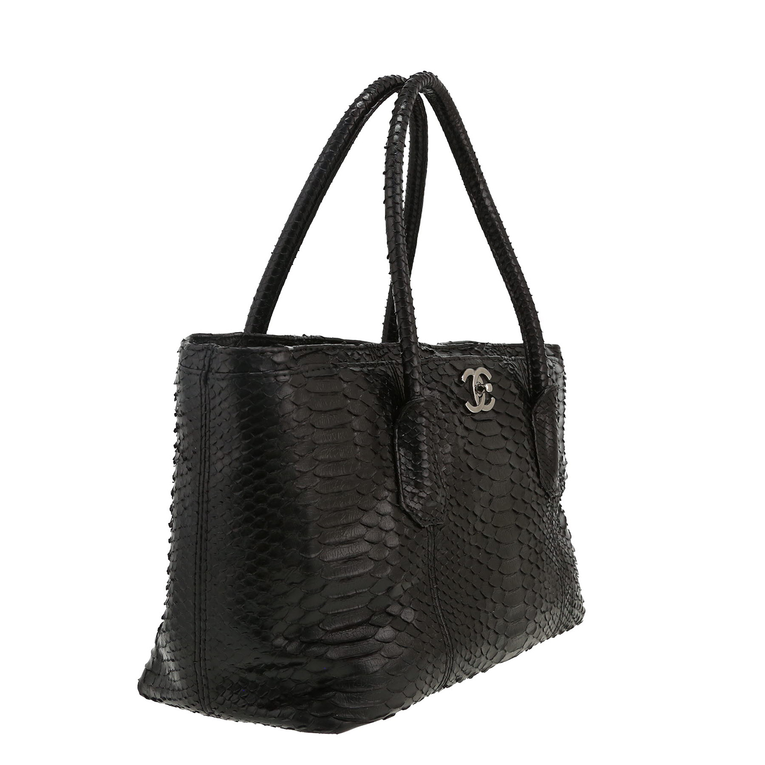 Chanel  Executive shopping bag  in black python