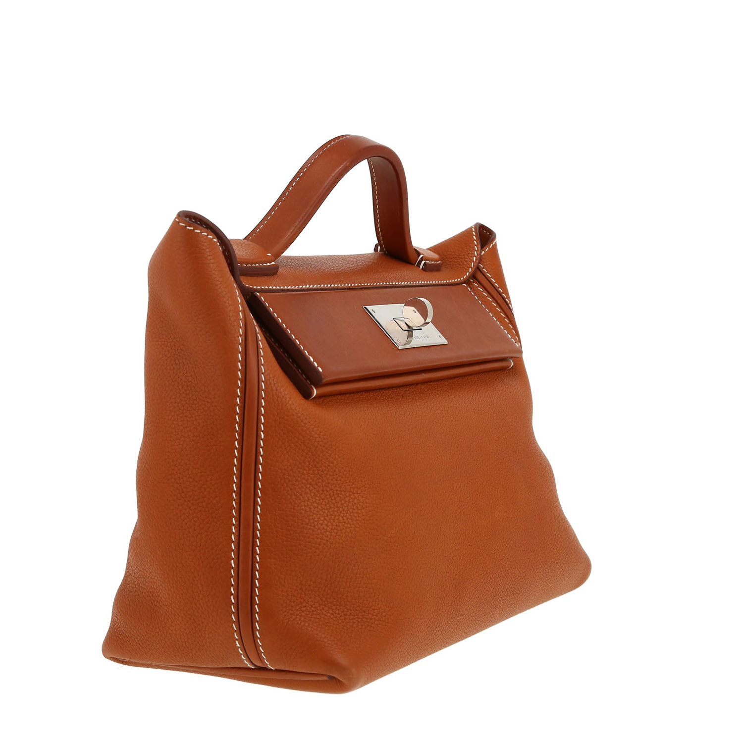 Hermès  24/24 handbag  in gold Barenia Faubourg