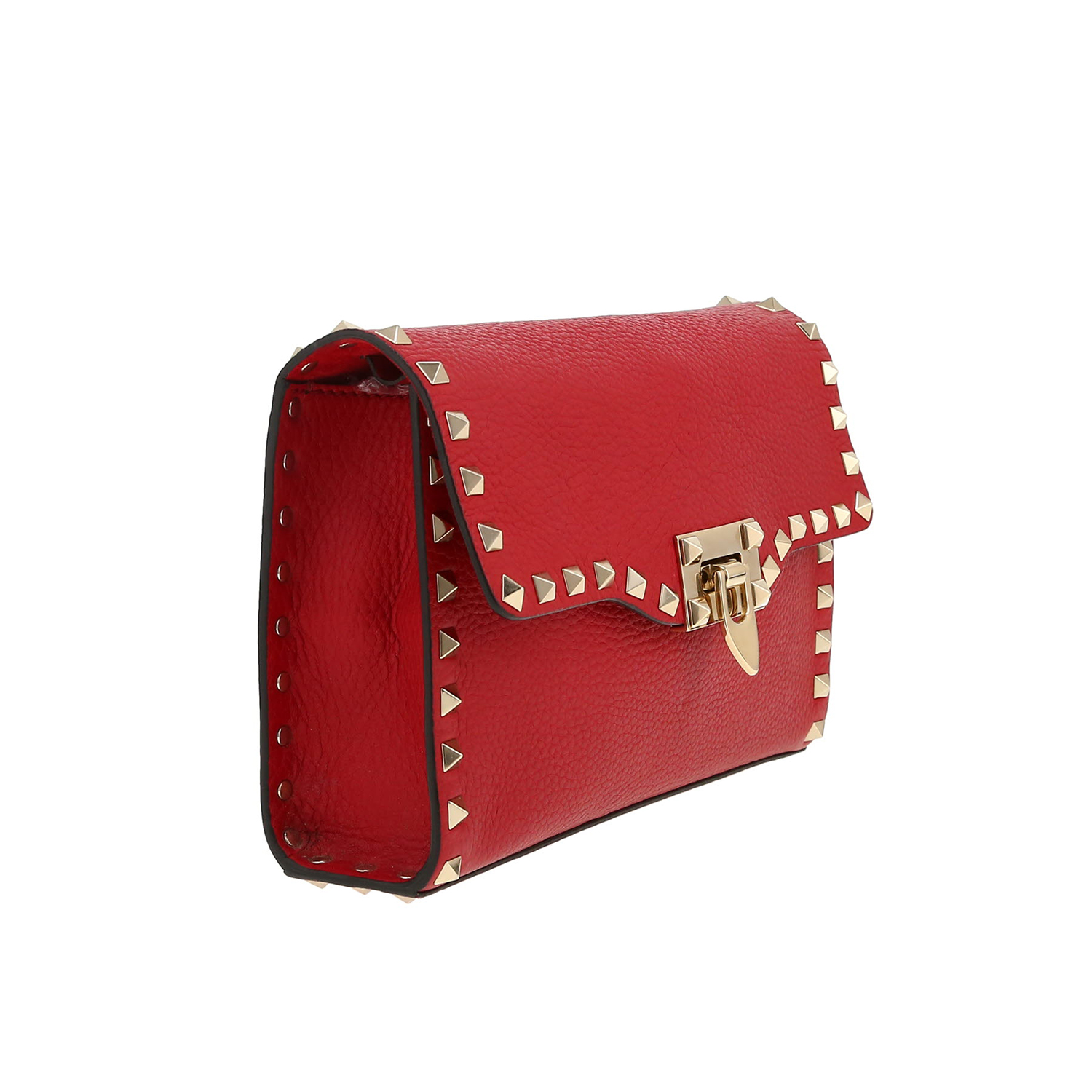 Valentino Garavani   shoulder bag  in red grained leather