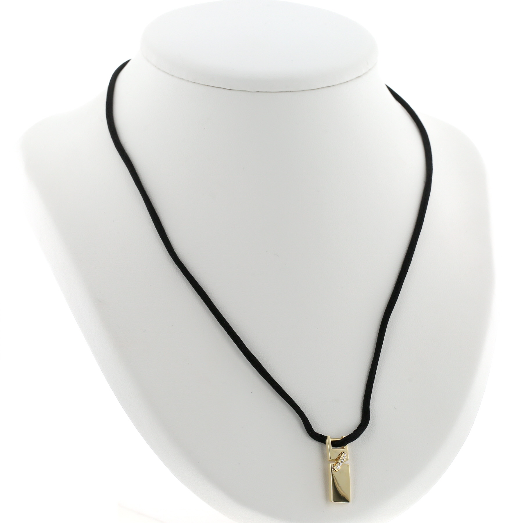 Pendentif Chaumet Lien en or jaune et diamants