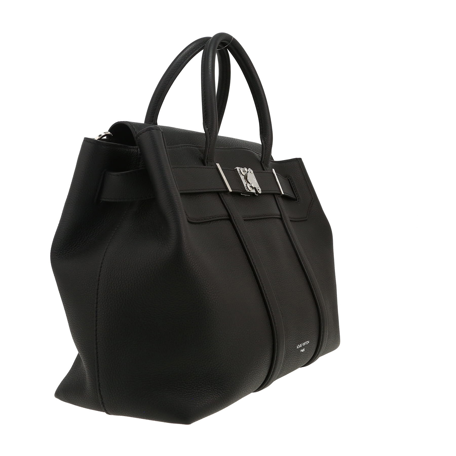 Borsa Louis Vuitton  Georges modello medio  in pelle martellata nera