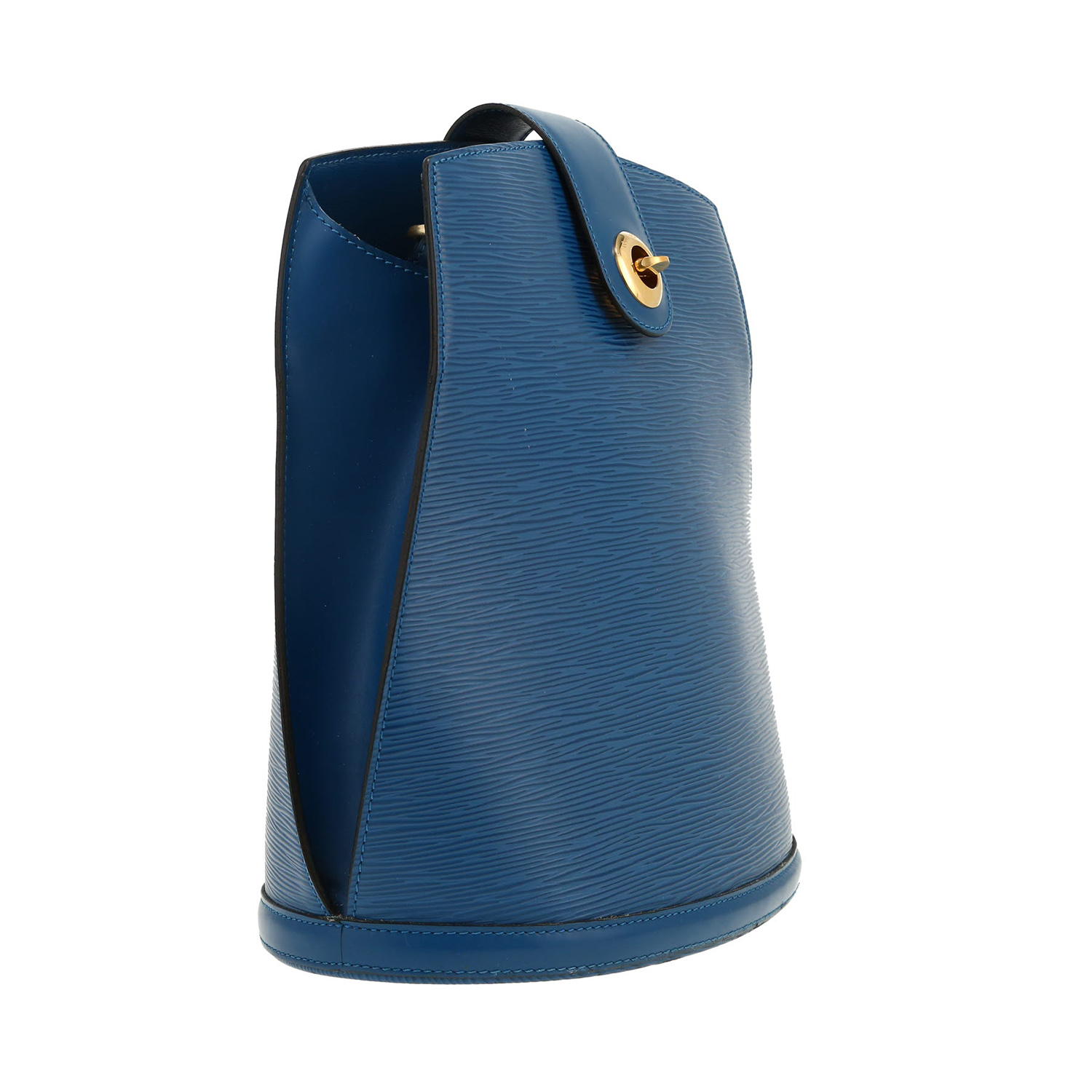 Sac à main Louis Vuitton  Cluny en cuir épi bleu