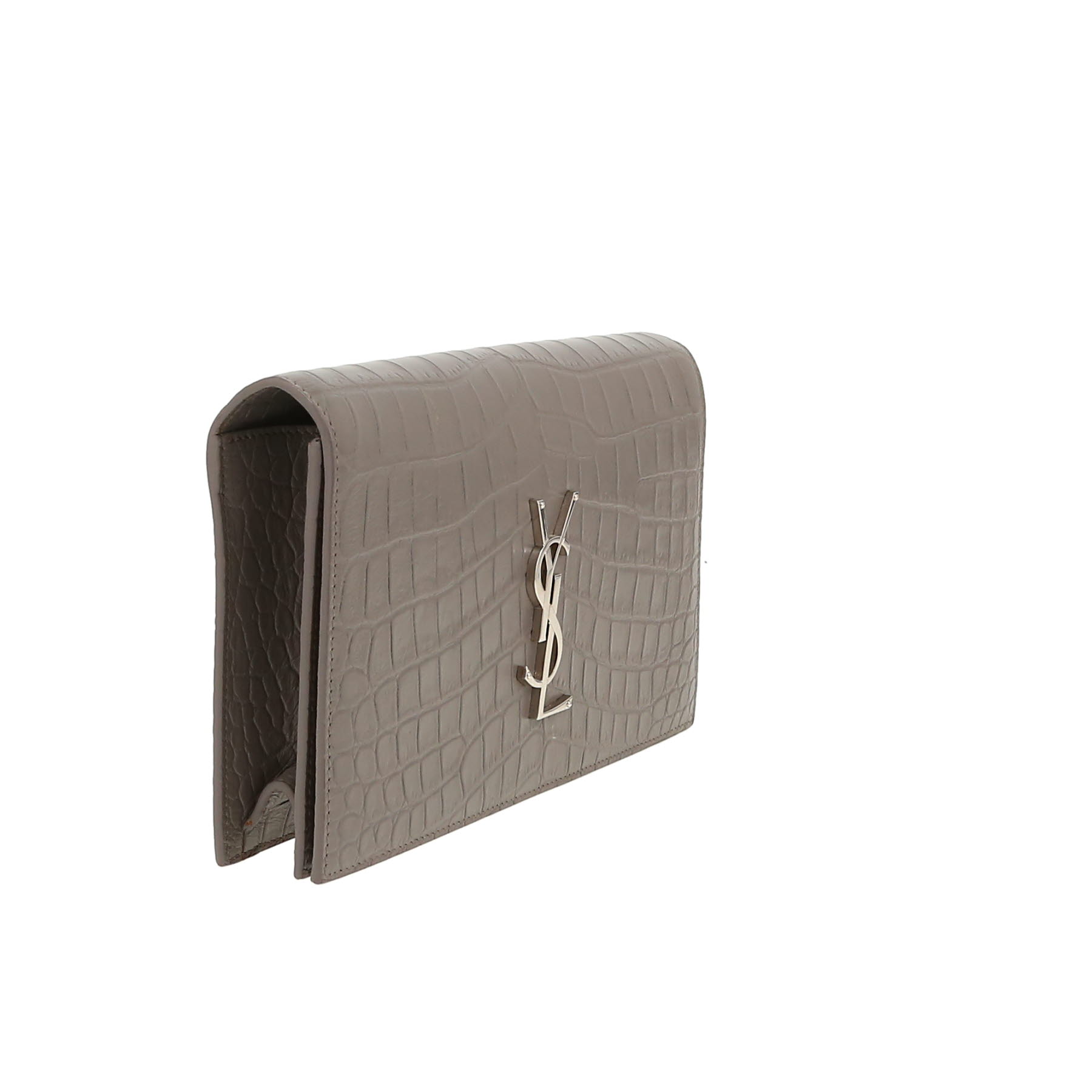 Saint Laurent  Kate pouch  in grey leather