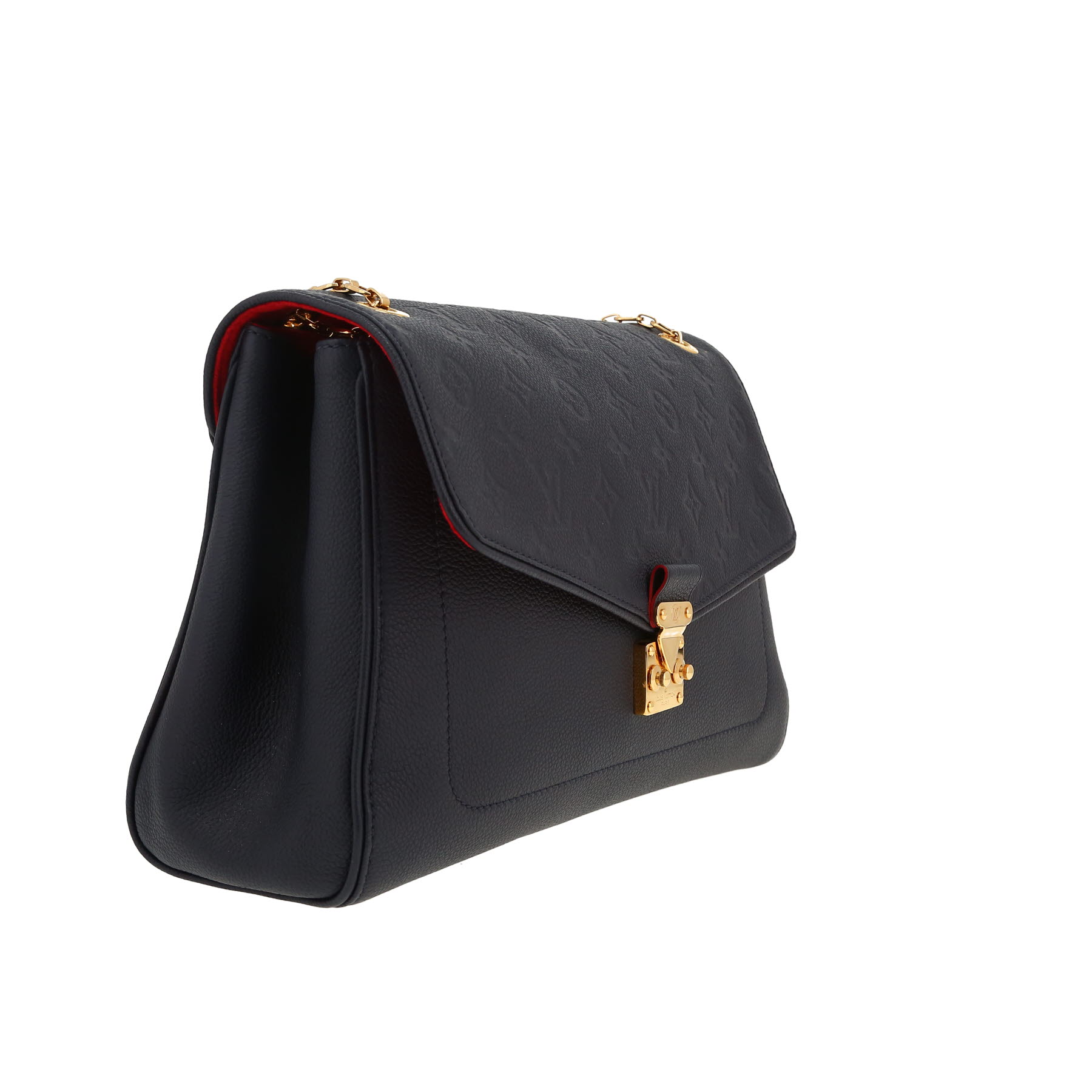 Louis Vuitton  Saint Germain shoulder bag  in navy blue empreinte monogram leather