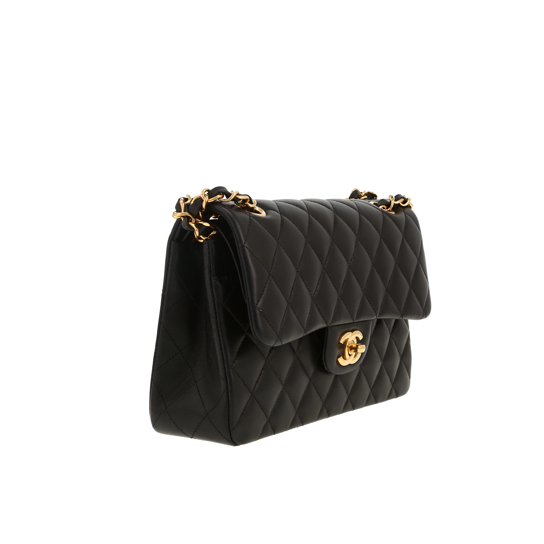 Chanel  Timeless Petit handbag  in black quilted leather
