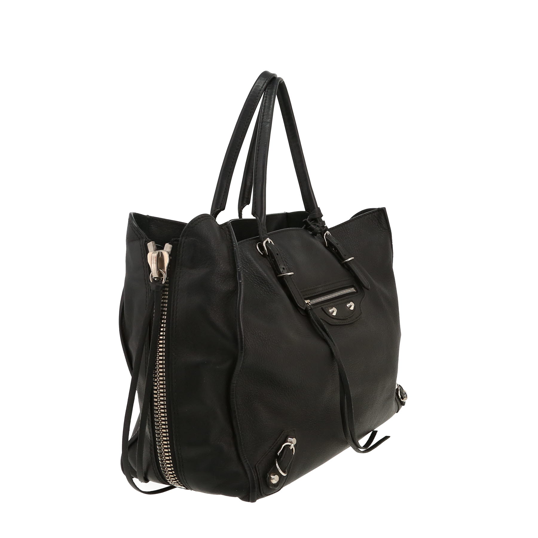 Sac bandoulière Balenciaga  Papier A3 en cuir noir