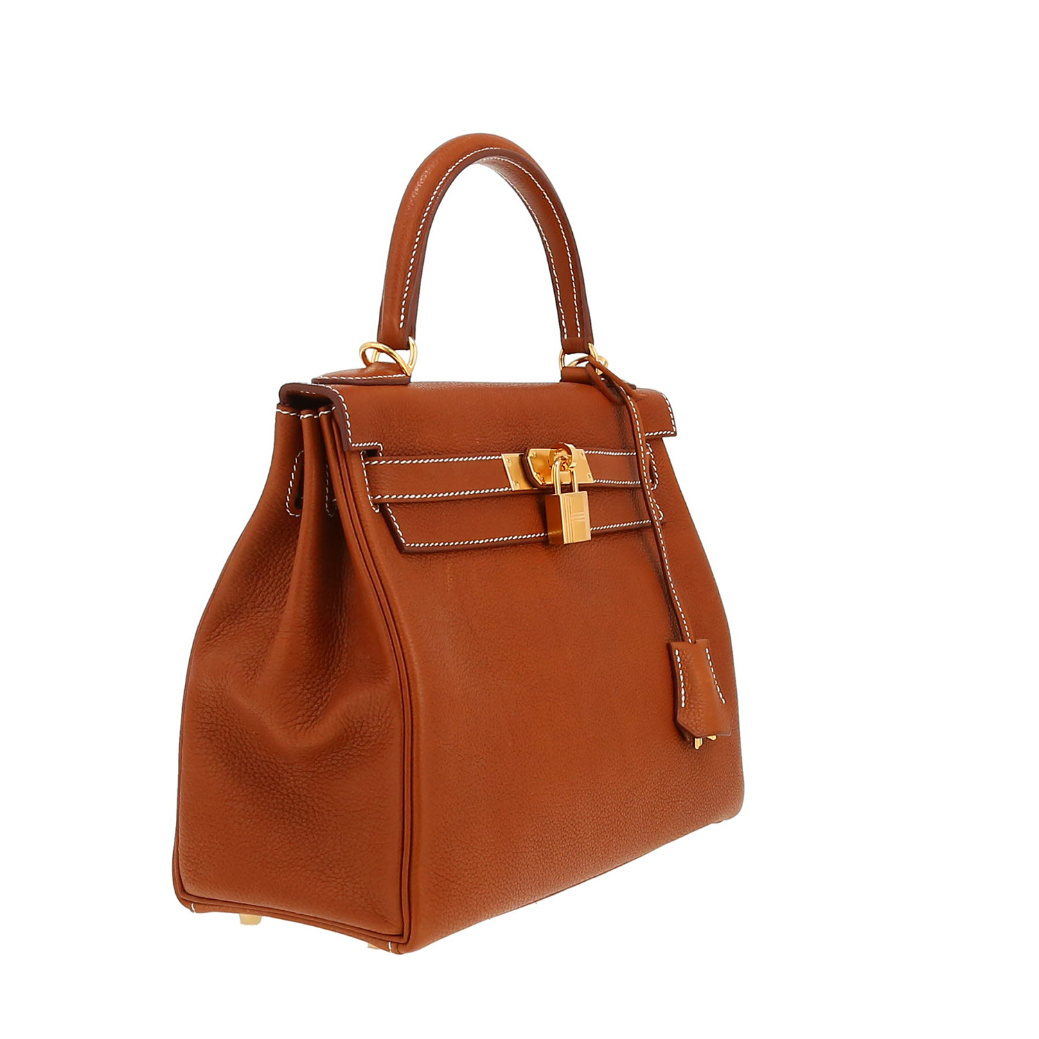 Hermès  Kelly 28 cm handbag  in gold Barenia Faubourg