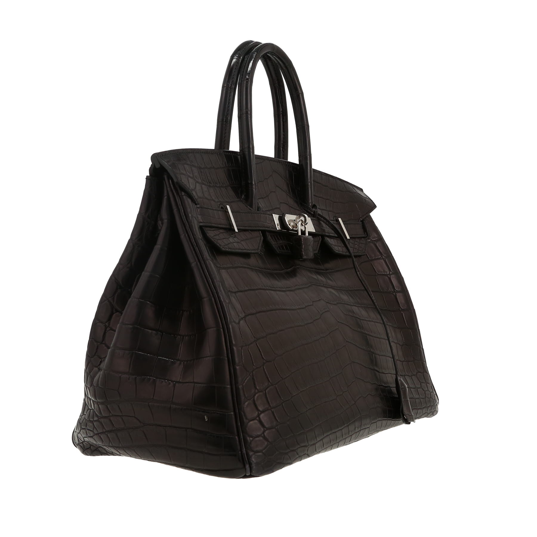 Hermès  Birkin 35 cm handbag  in black niloticus crocodile