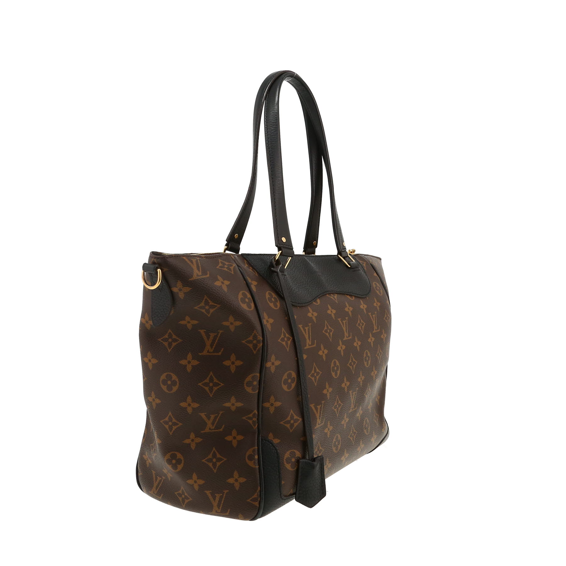 Borsa Louis Vuitton  Estrela in tela monogram marrone e pelle nera