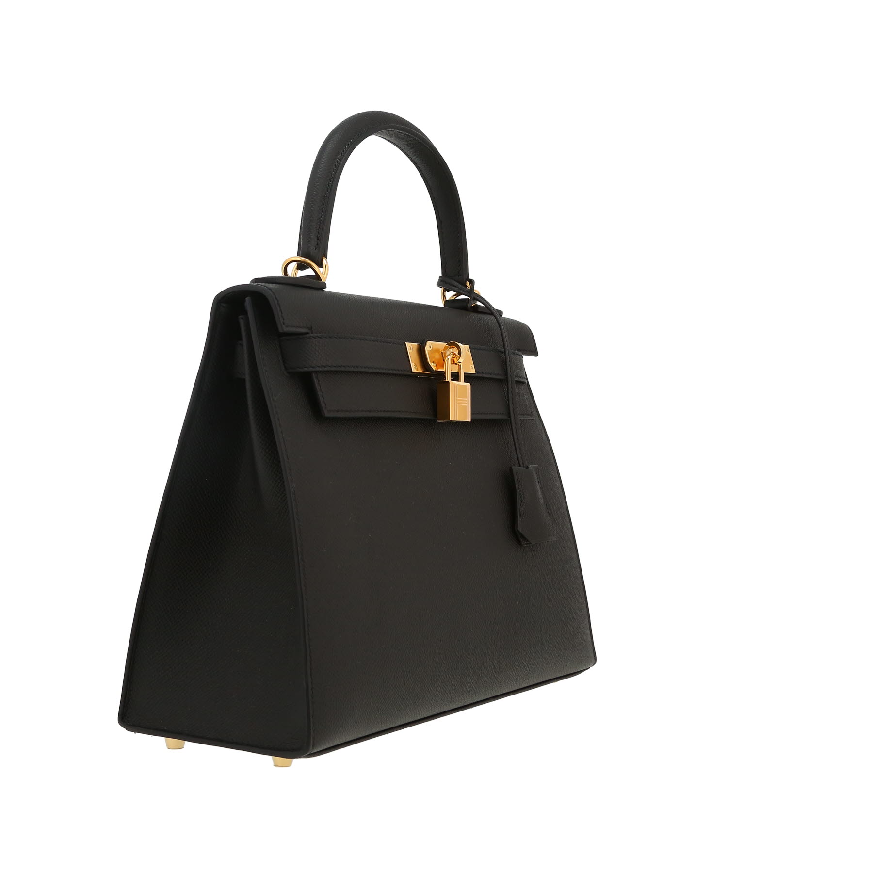 Hermès  Kelly 28 cm handbag  in black epsom leather