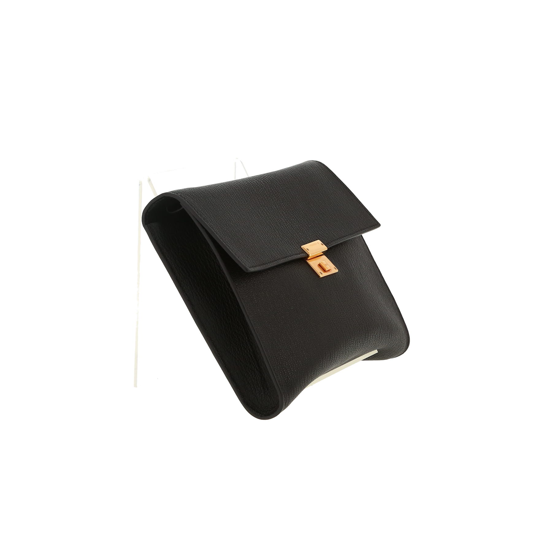 Sac bandoulière Hermès  Clic 16 en cuir Mysore noir