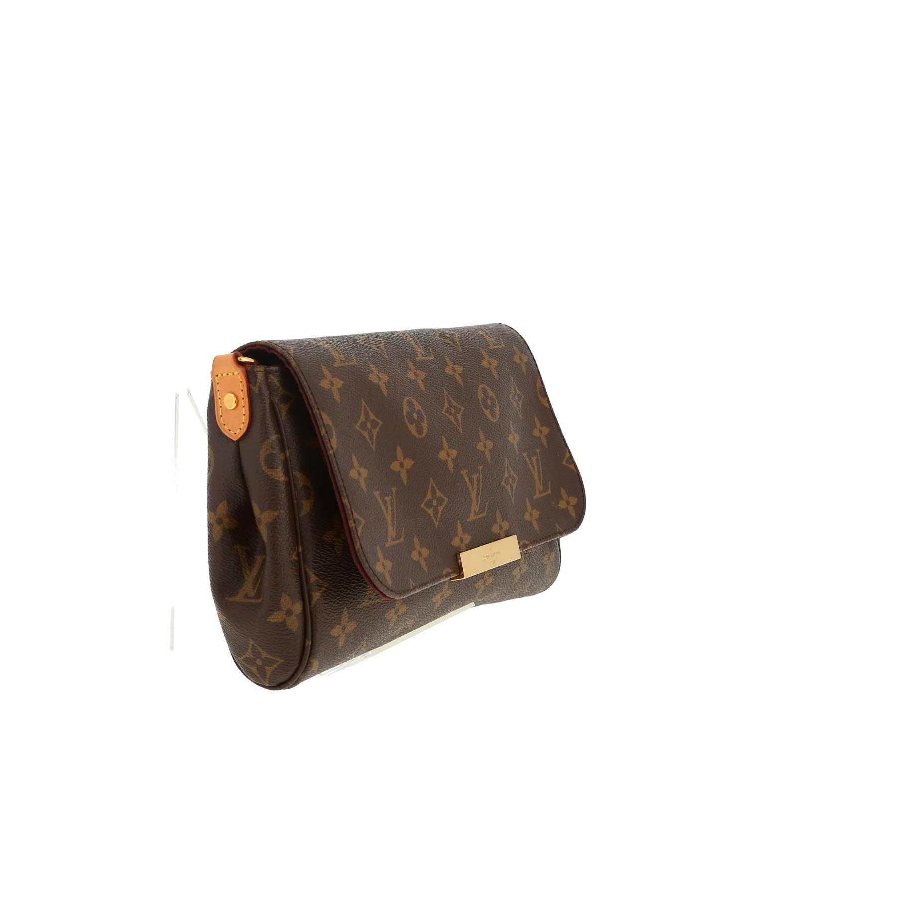 Louis Vuitton  Favorite shoulder bag  in brown monogram canvas  and natural leather