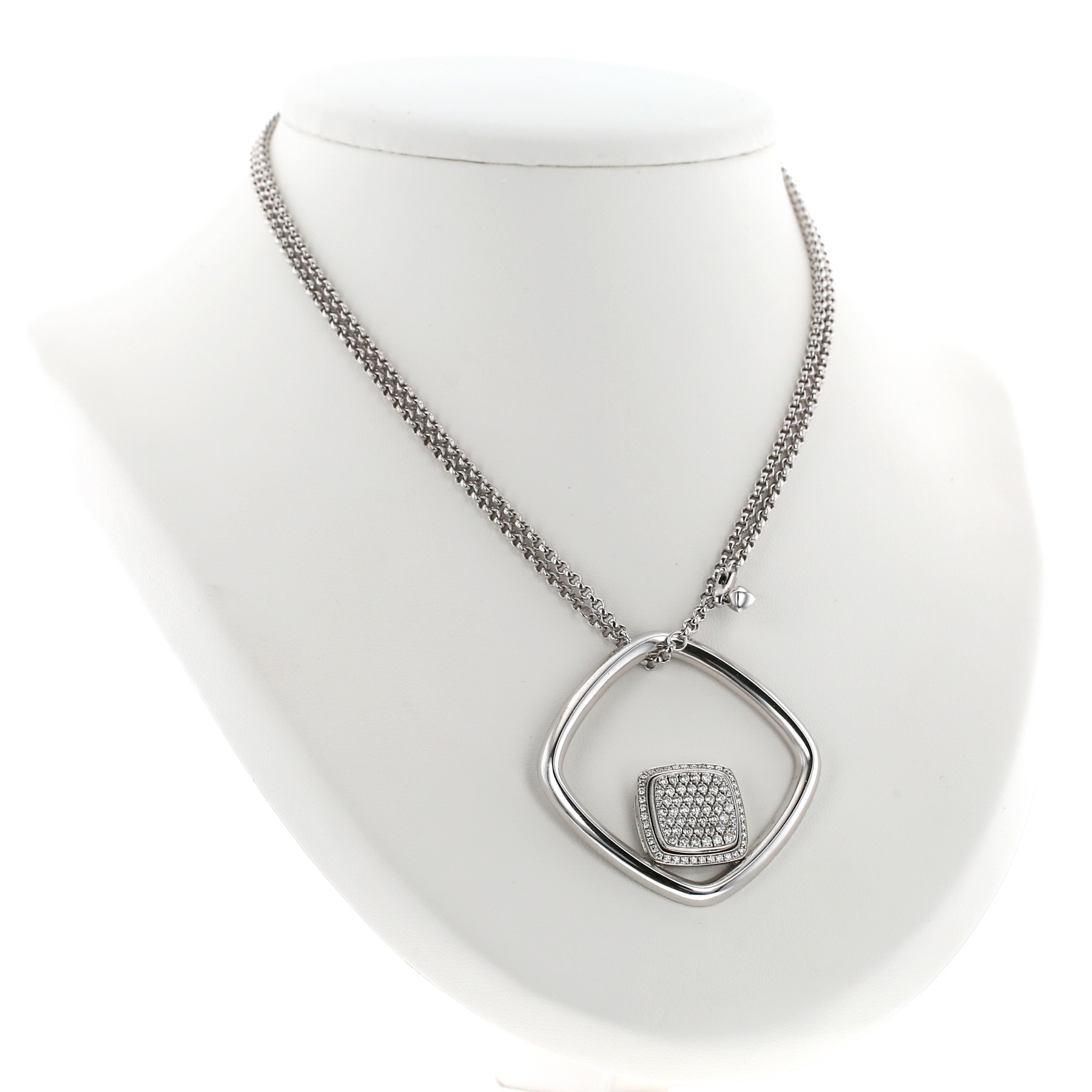 Sautoir Fred Pain de Sucre en or blanc et diamants