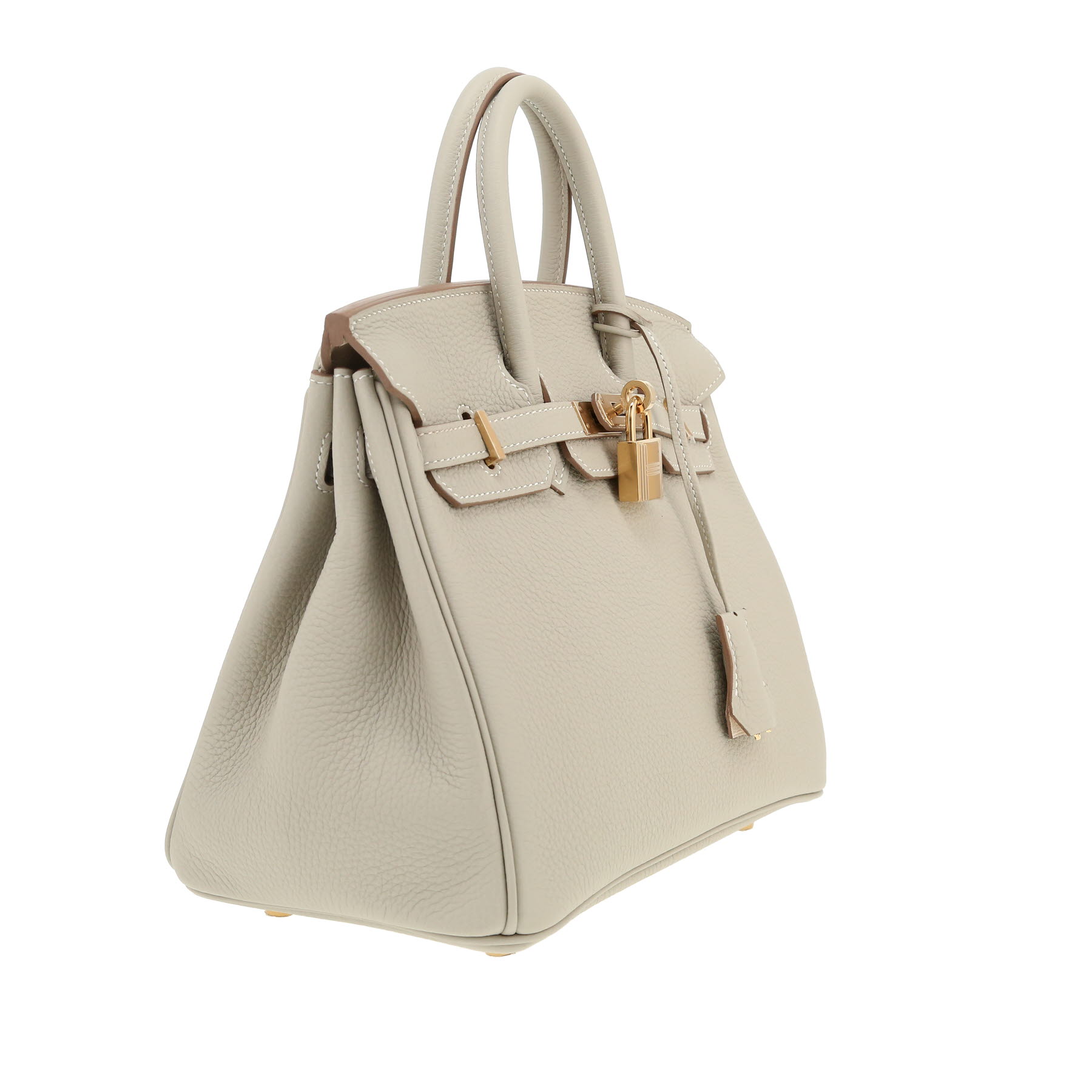 Hermès  Birkin 25 cm handbag  in Gris Perle togo leather