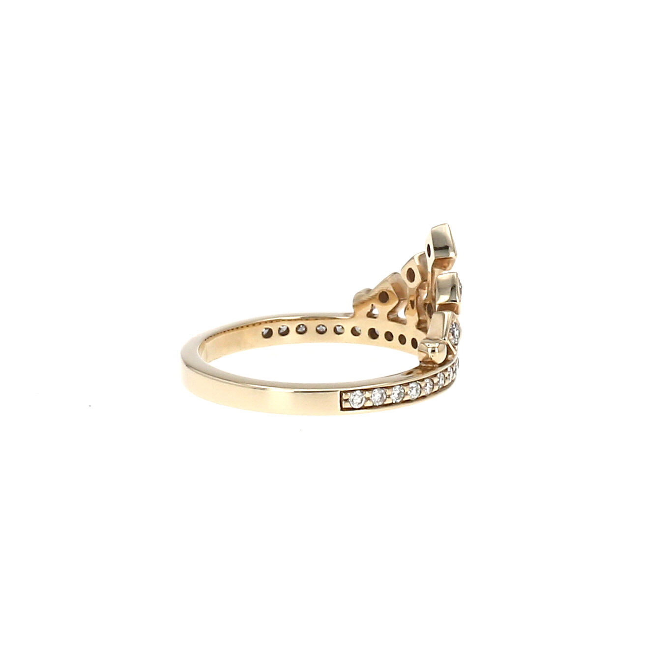 H. Stern  small model ring in non-rhodium-plated white gold and diamonds