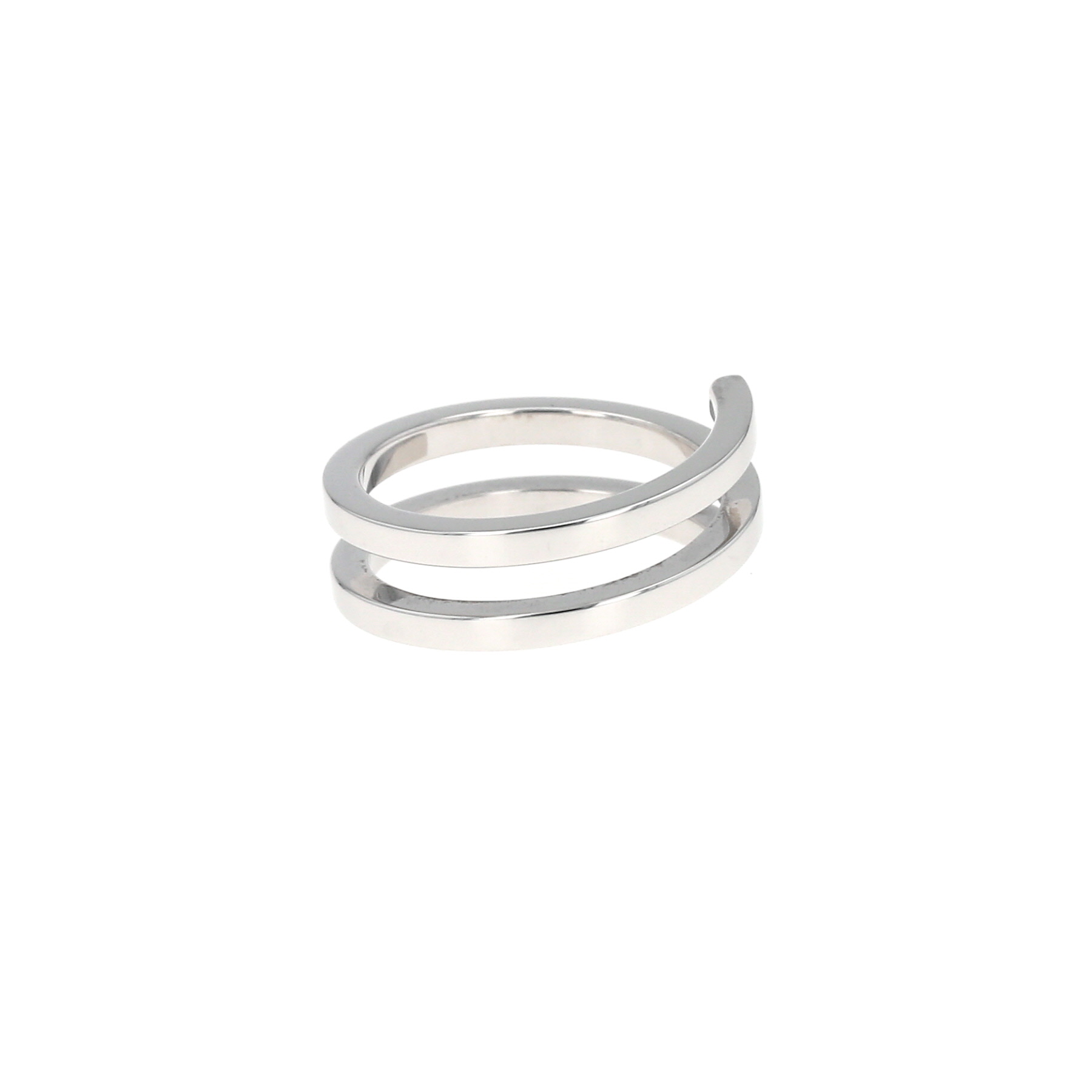 Bague Dinh Van Spirale moyen modèle en or blanc