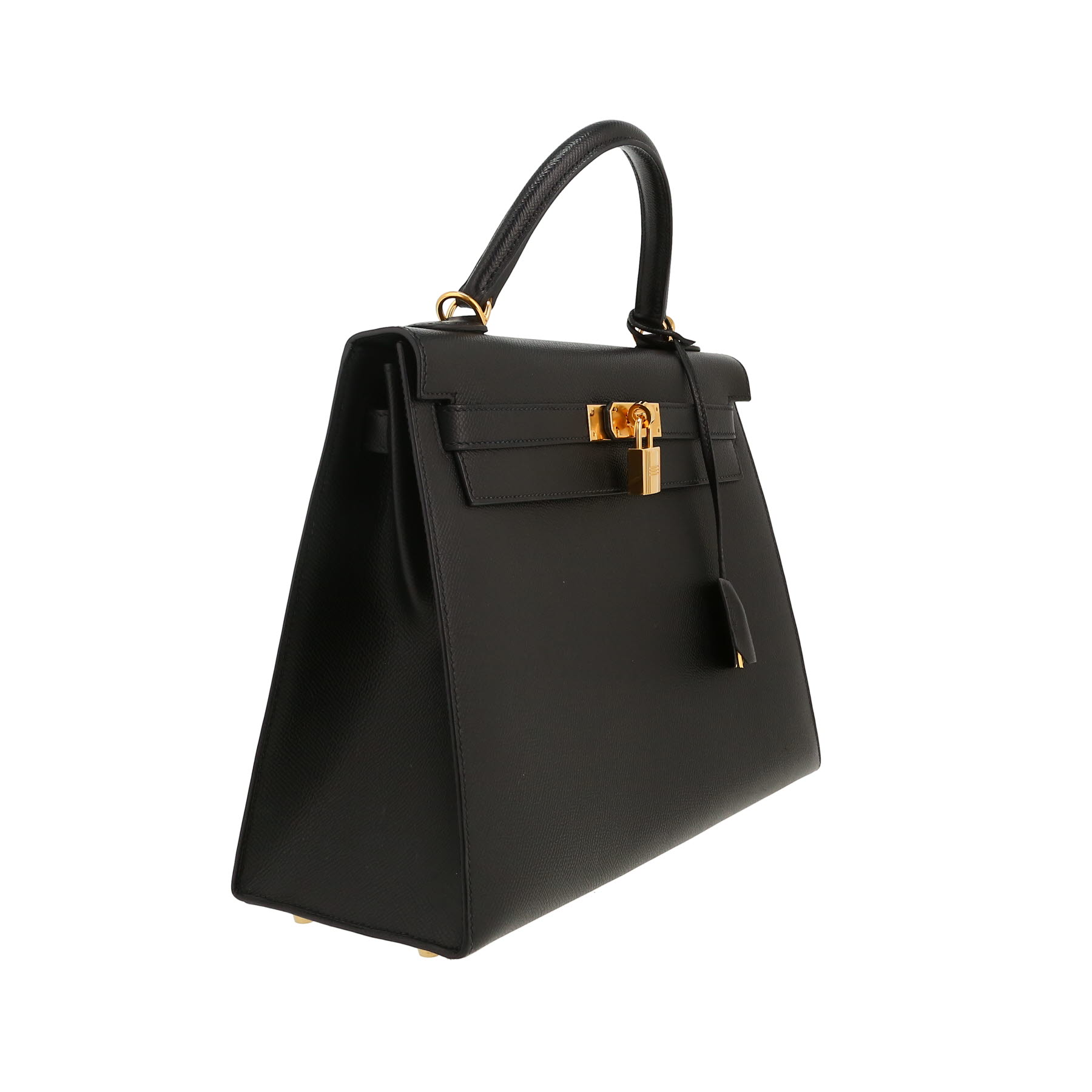 Hermès  Kelly 32 cm handbag  in black epsom leather