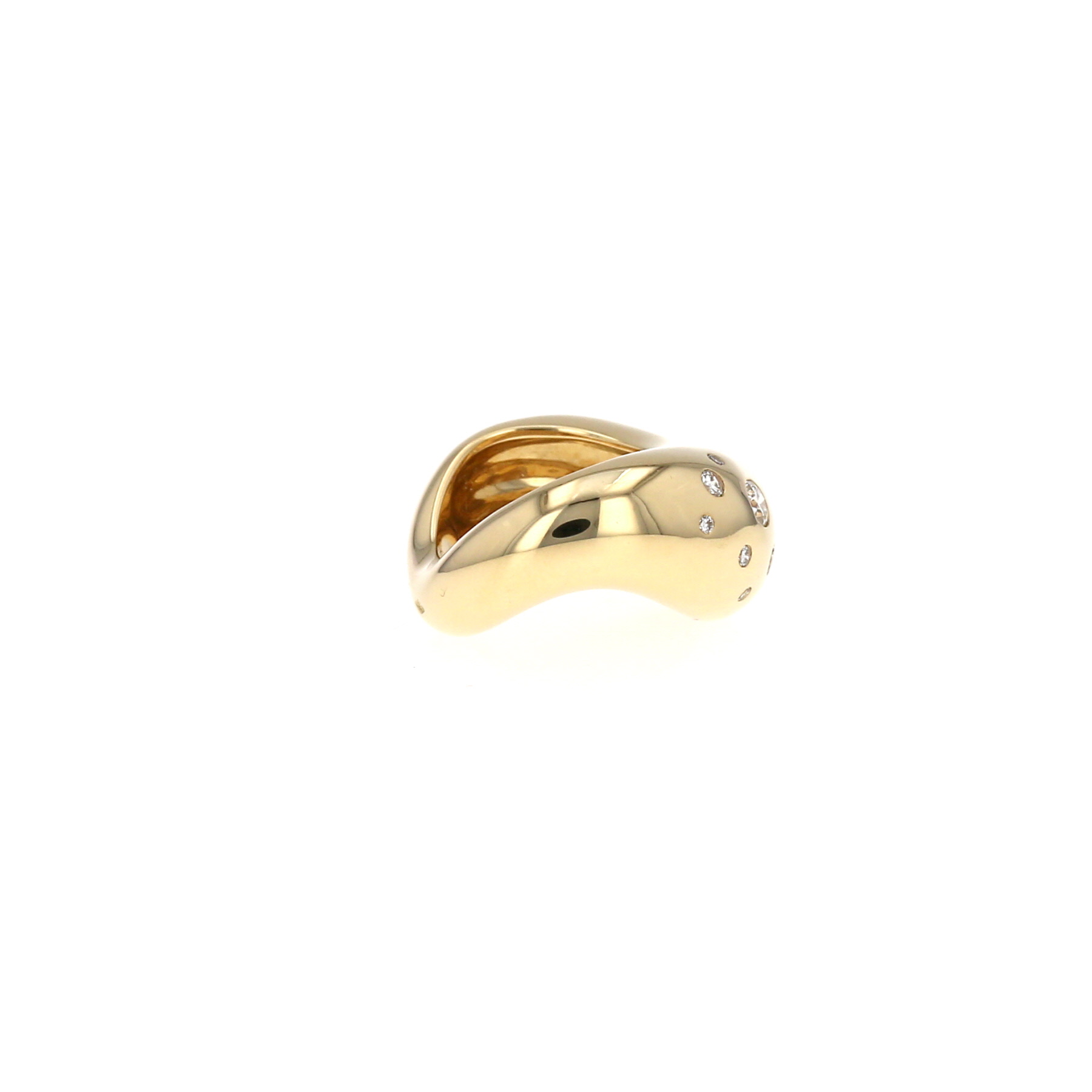 Anello Fred Mouvementée in oro giallo e diamanti