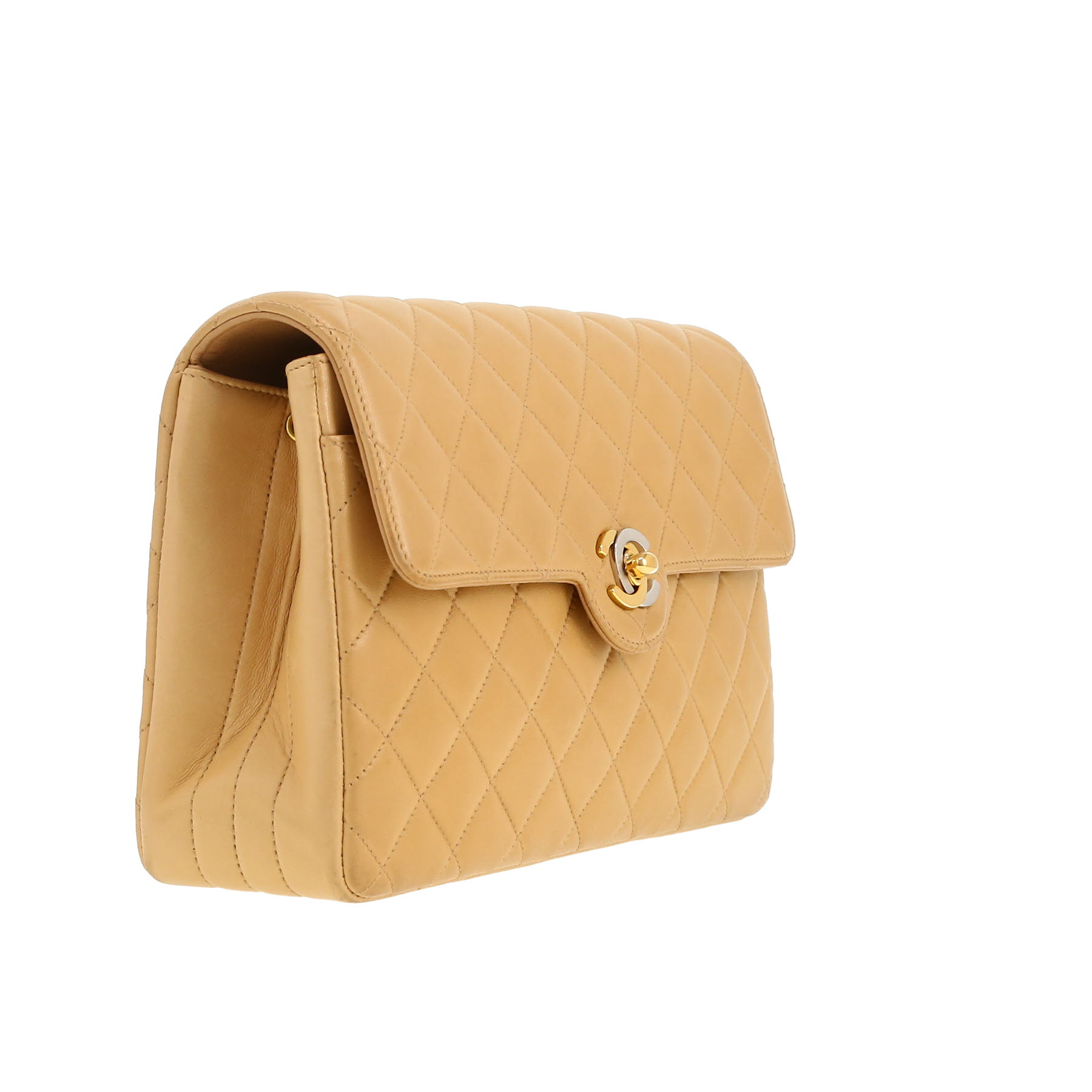 Chanel  Timeless handbag  in beige quilted leather