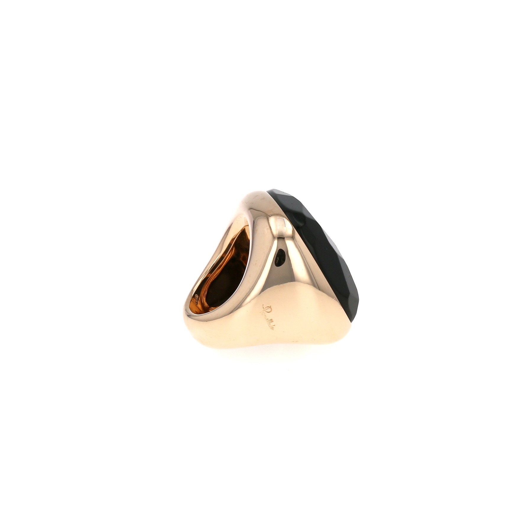 Bague Pomellato Victoria en or rose et jais