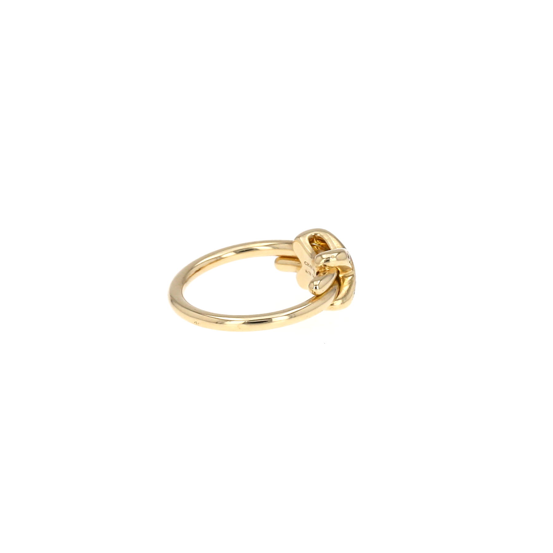 Chaumet Jeux de Liens ring in yellow gold and diamonds