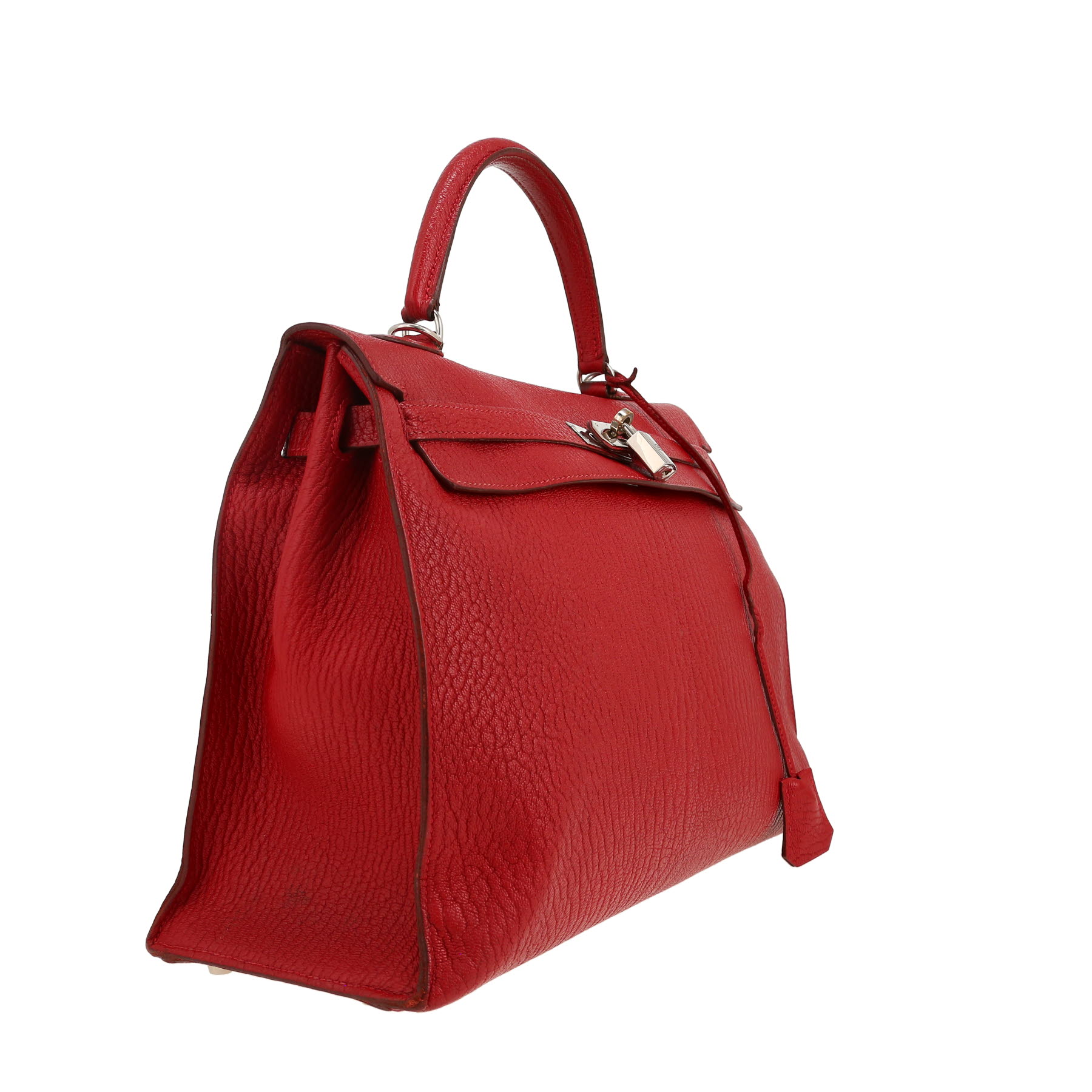 Hermès  Kelly 35 cm handbag  in red goat