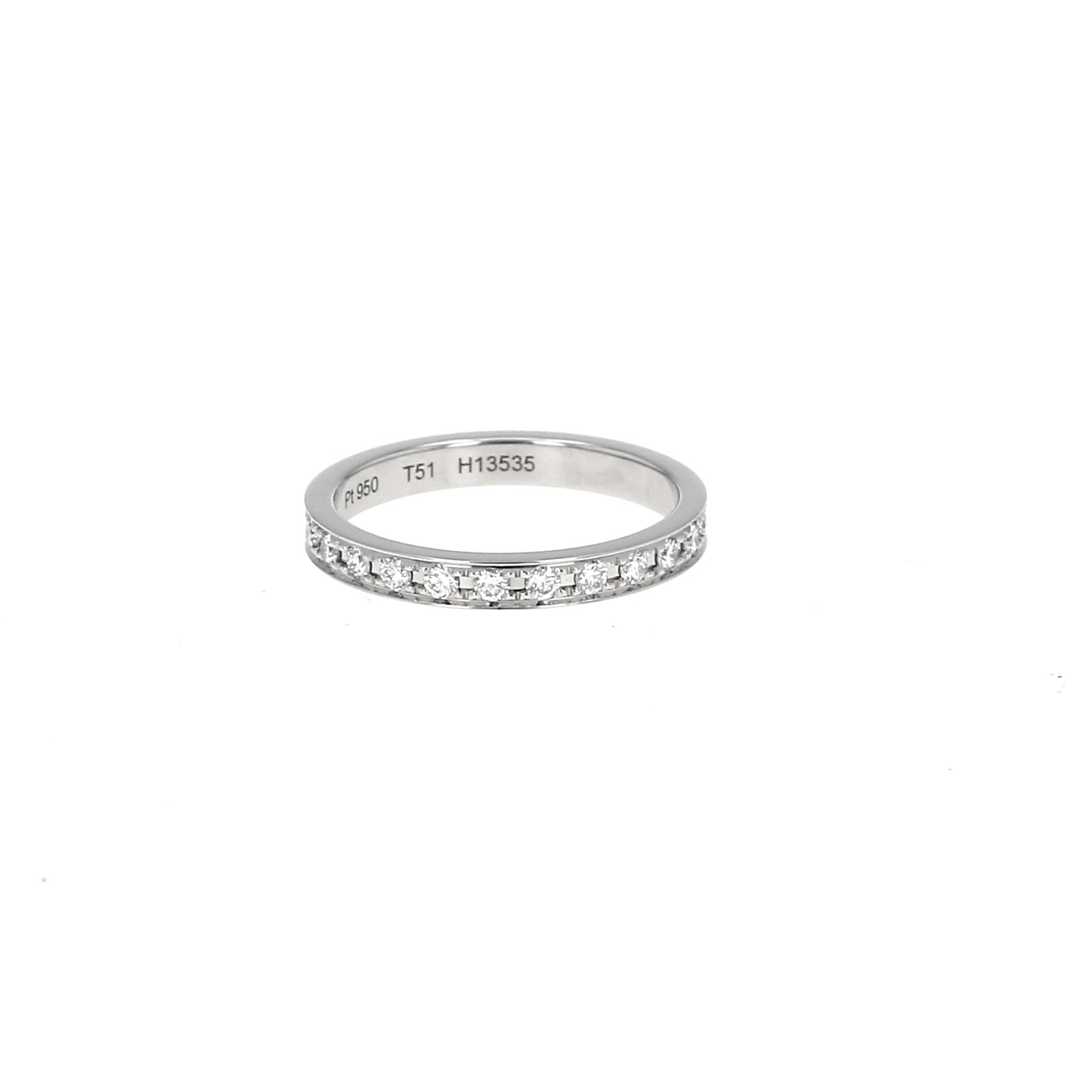 Fede nuziale Boucheron Beloved in platino e diamanti
