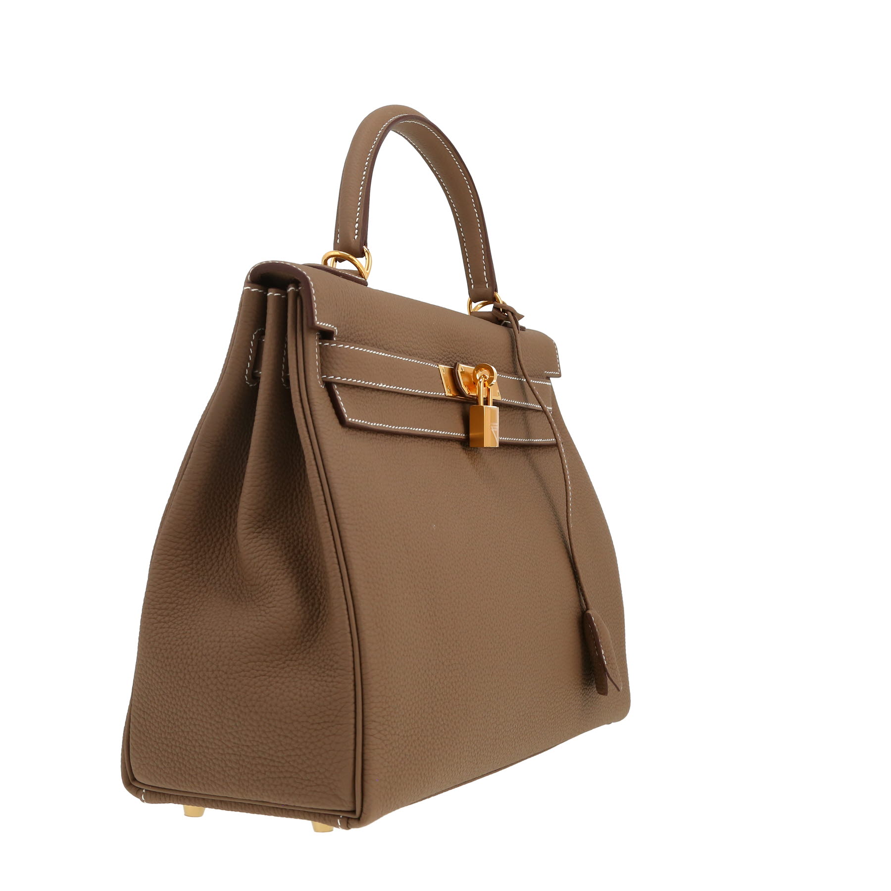 Hermès  Kelly 32 cm handbag  in etoupe togo leather