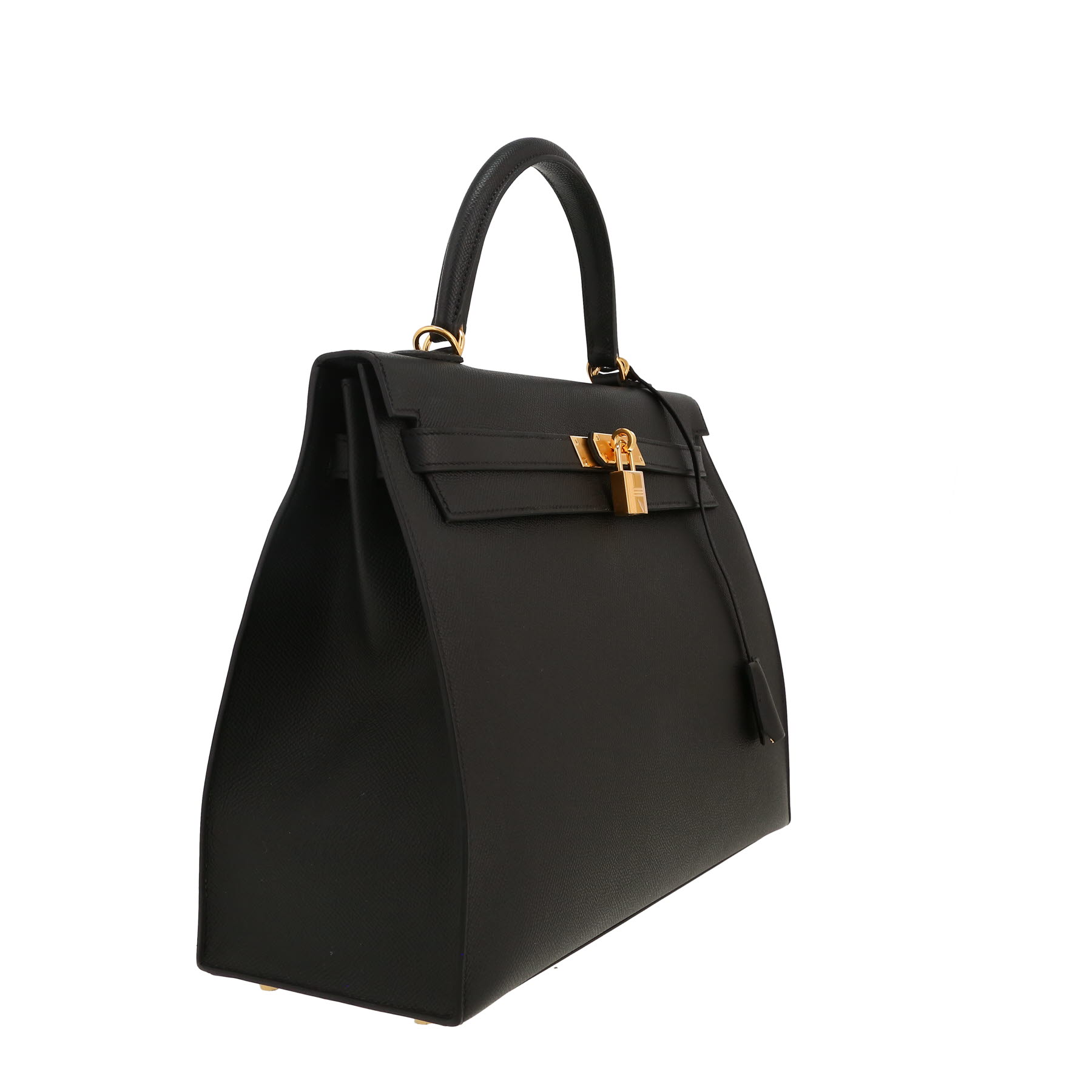 Hermès  Kelly 35 cm handbag  in black epsom leather