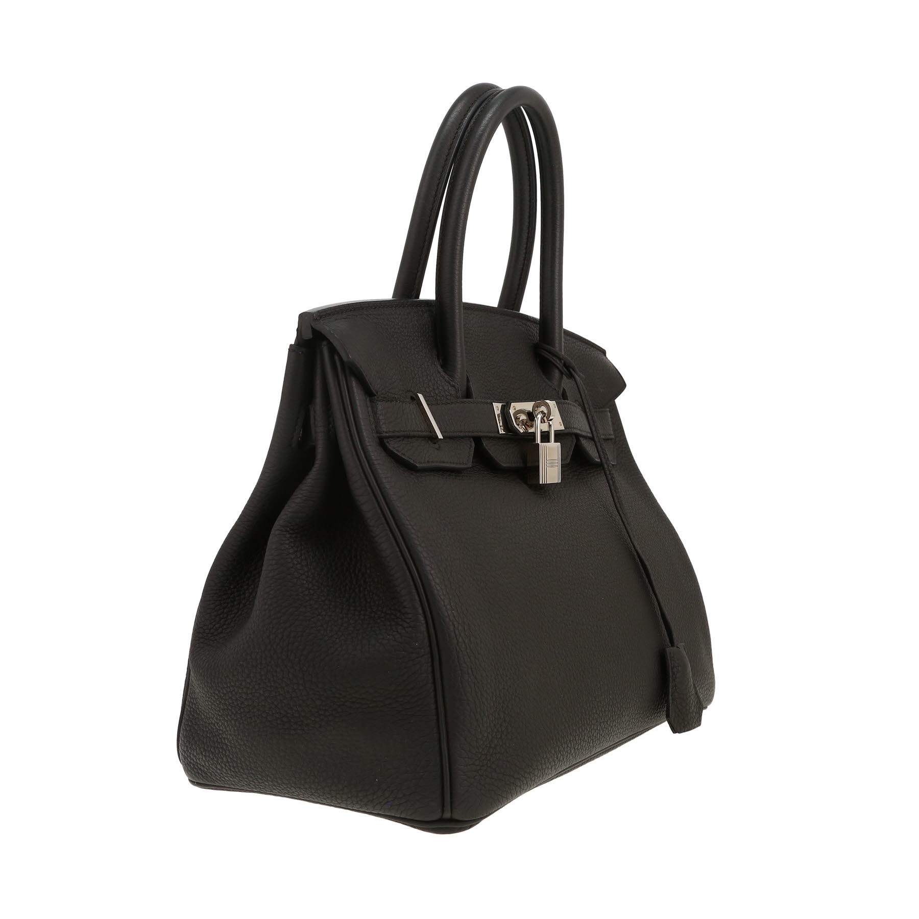 Sac à main Hermès  Birkin 30 cm en cuir togo noir