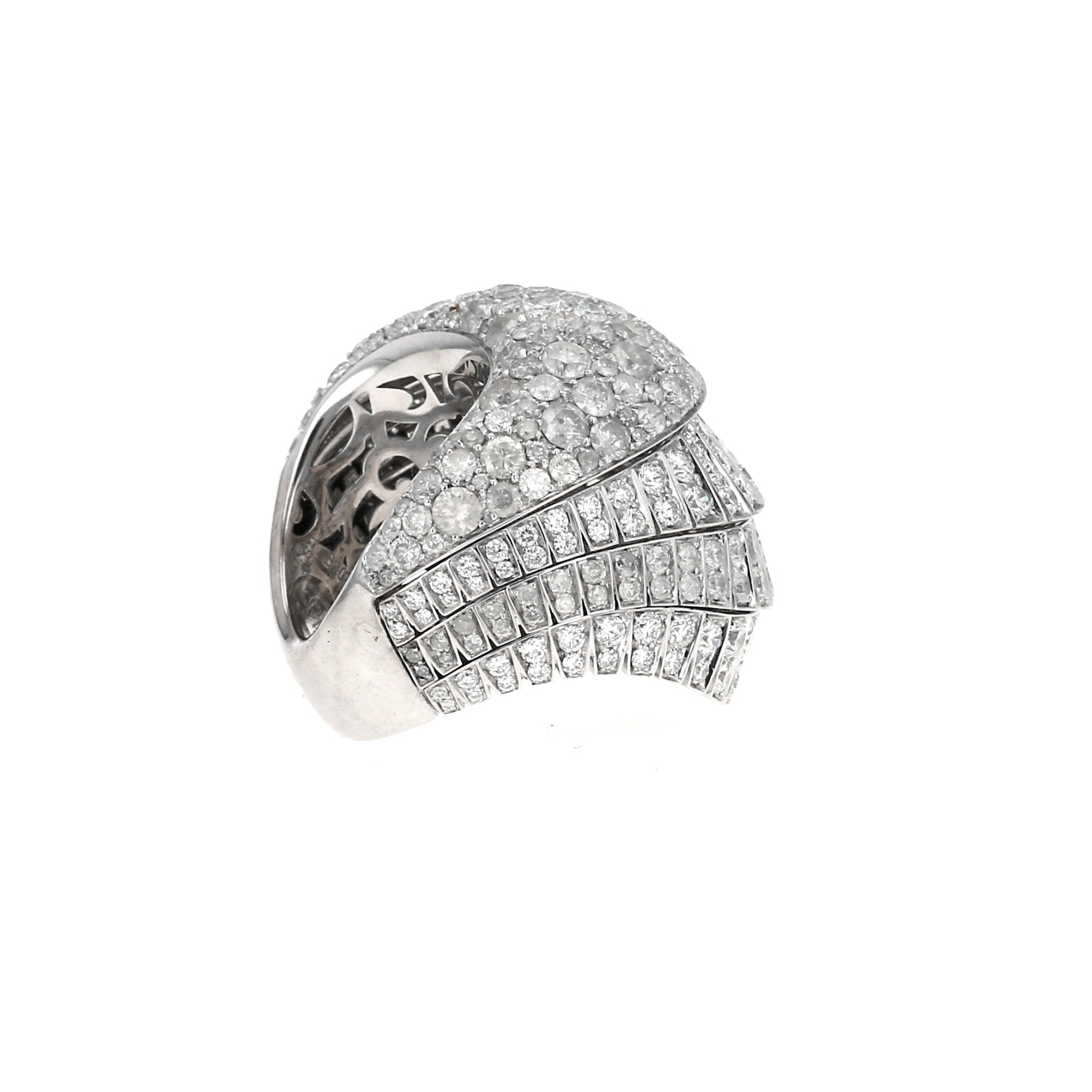 Bague De Grisogono Ventaglio en or blanc et diamants