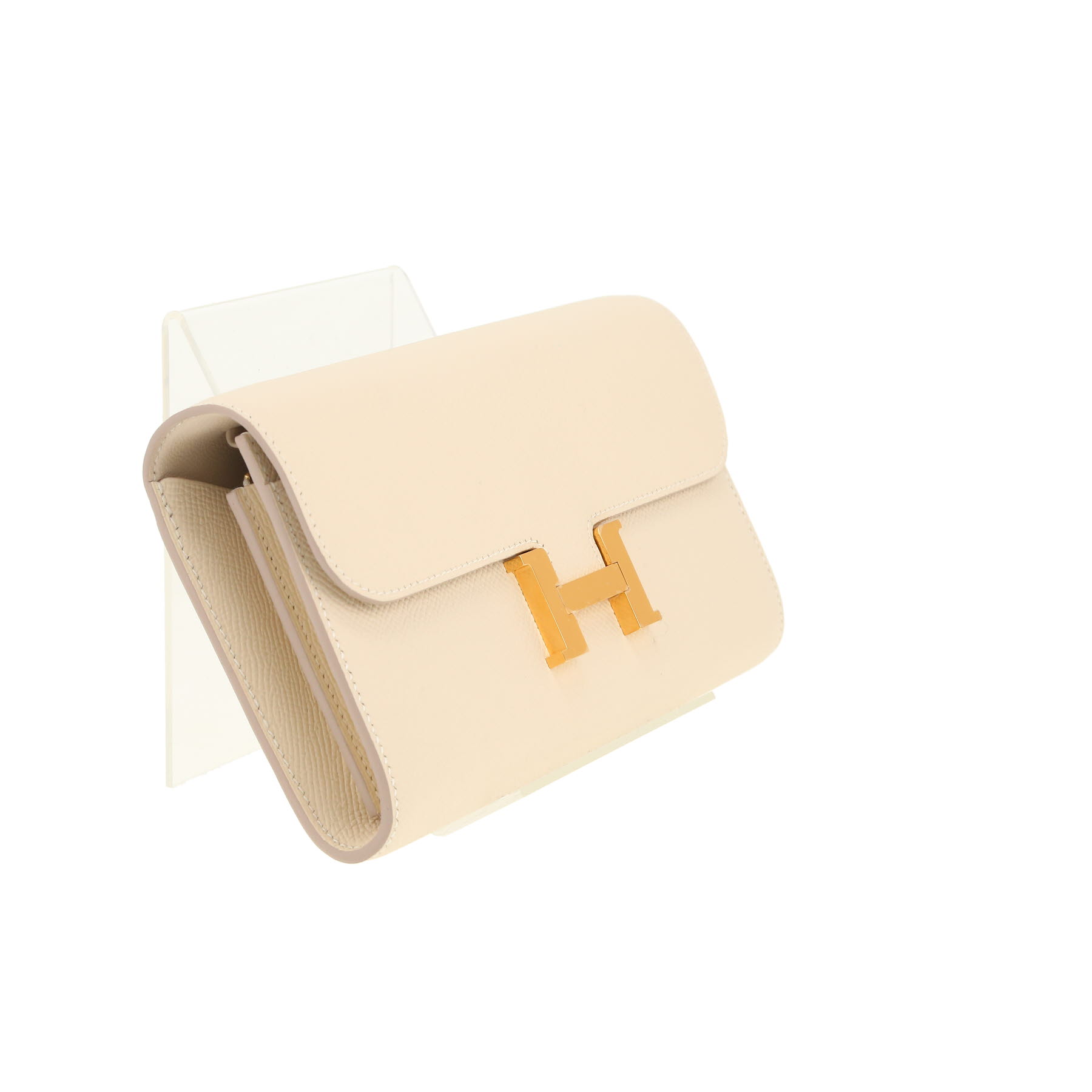 Borsa a tracolla Hermès  Constance Long To Go in pelle Epsom Craie