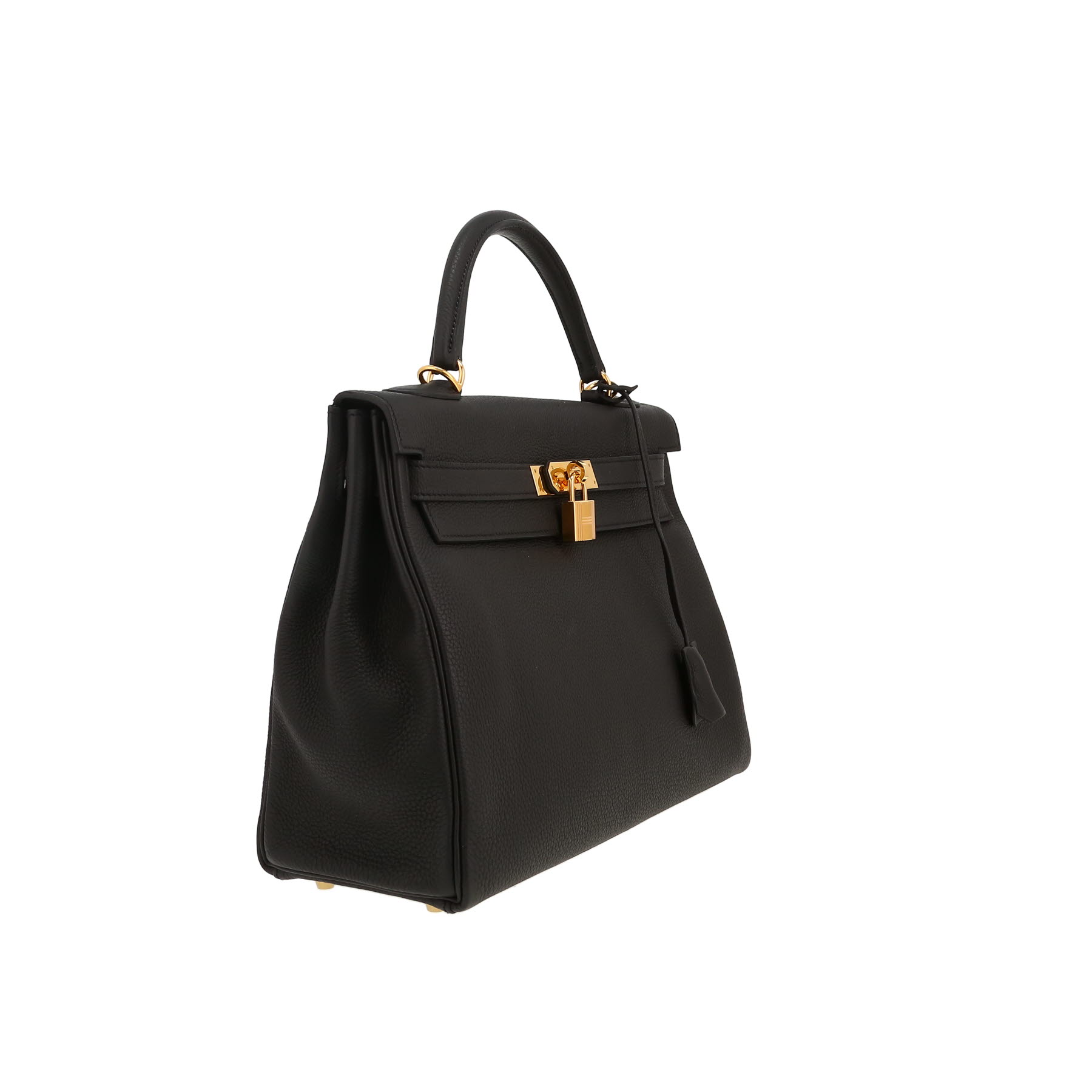 Hermès  Kelly 32 cm handbag  in black togo leather