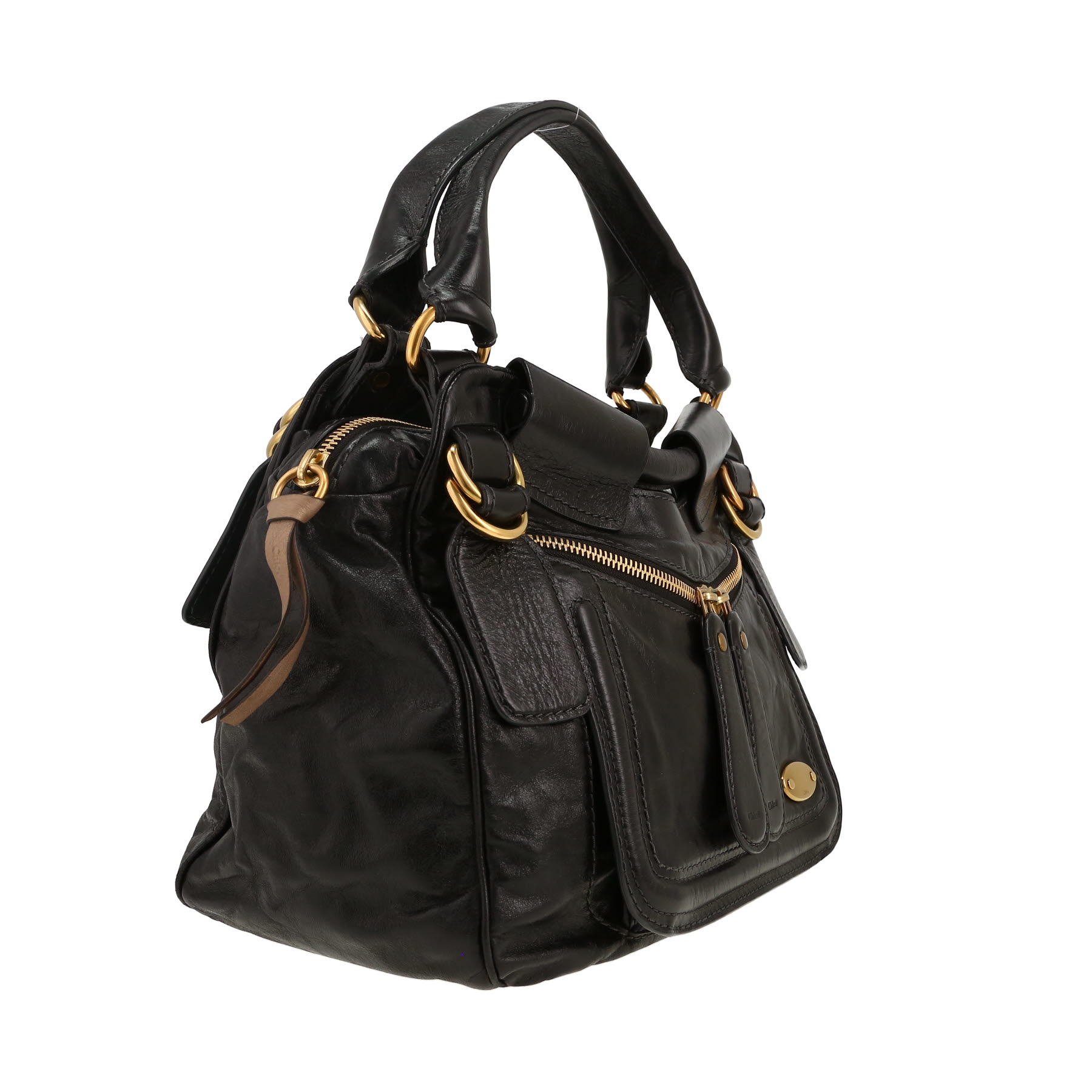 Borsa Chloé  Bay in pelle nera
