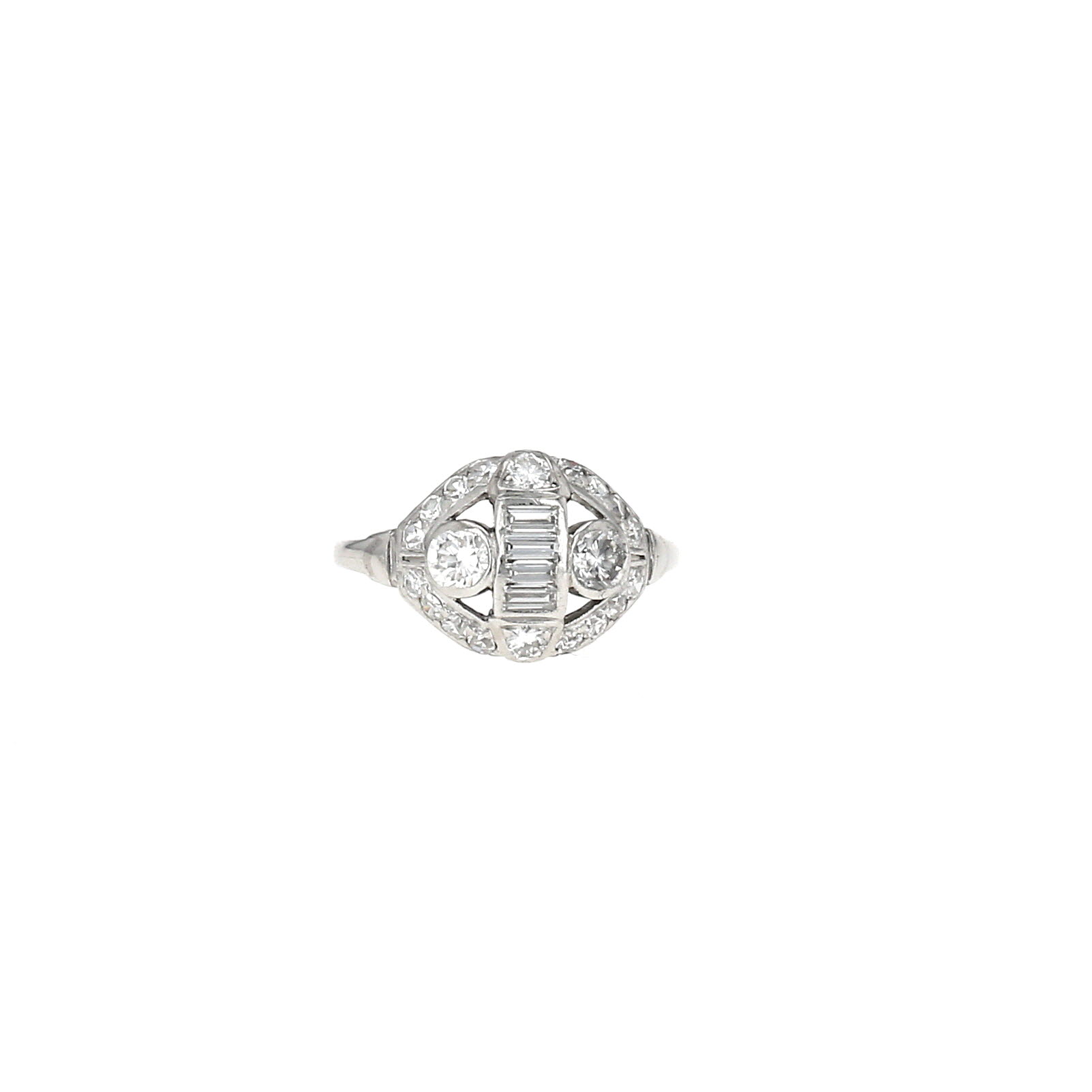 Bague Vintage Signée AVON Dorée Avec Strass Taille 54/55 - Occasion, Origine France