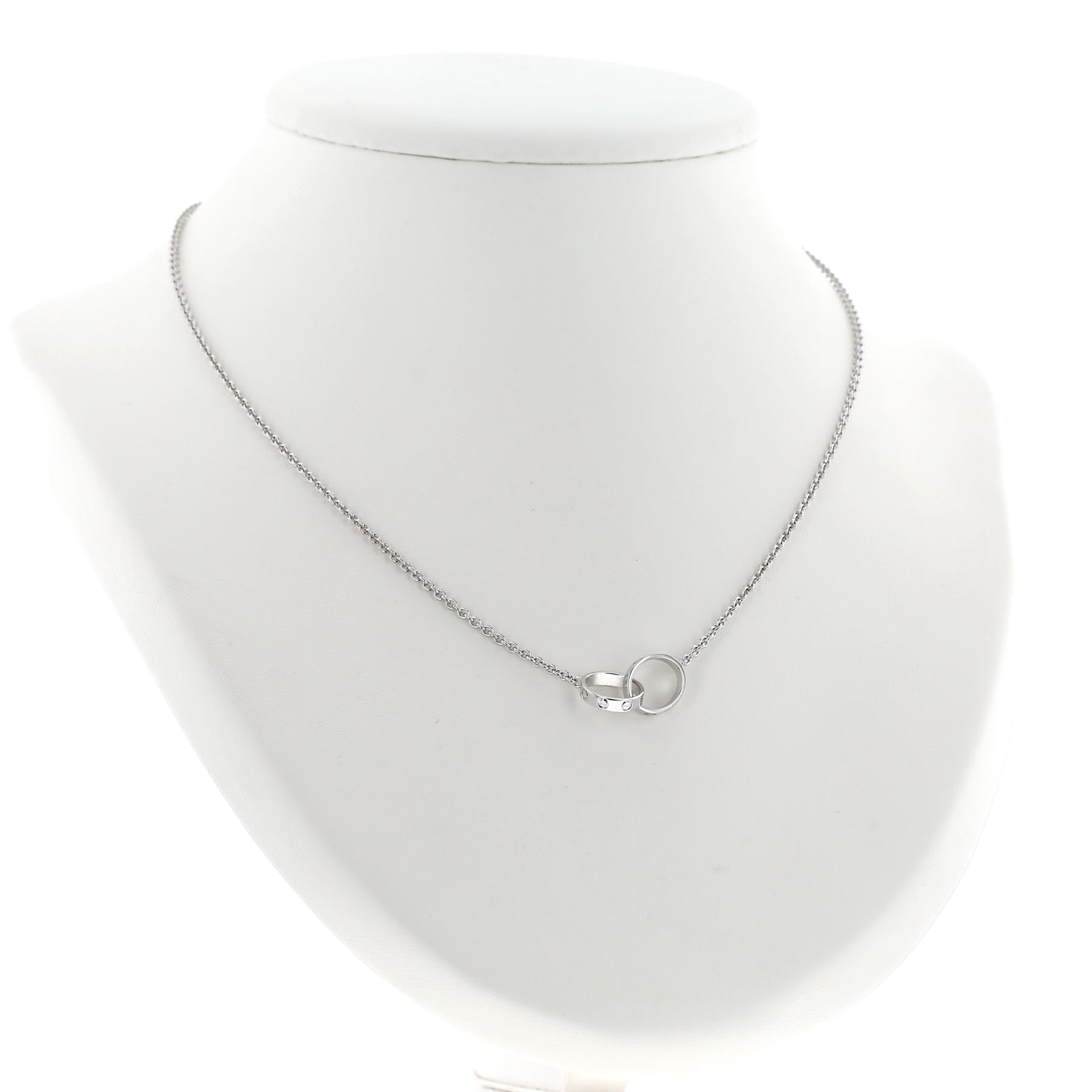 Collar Cartier Love de oro blanco