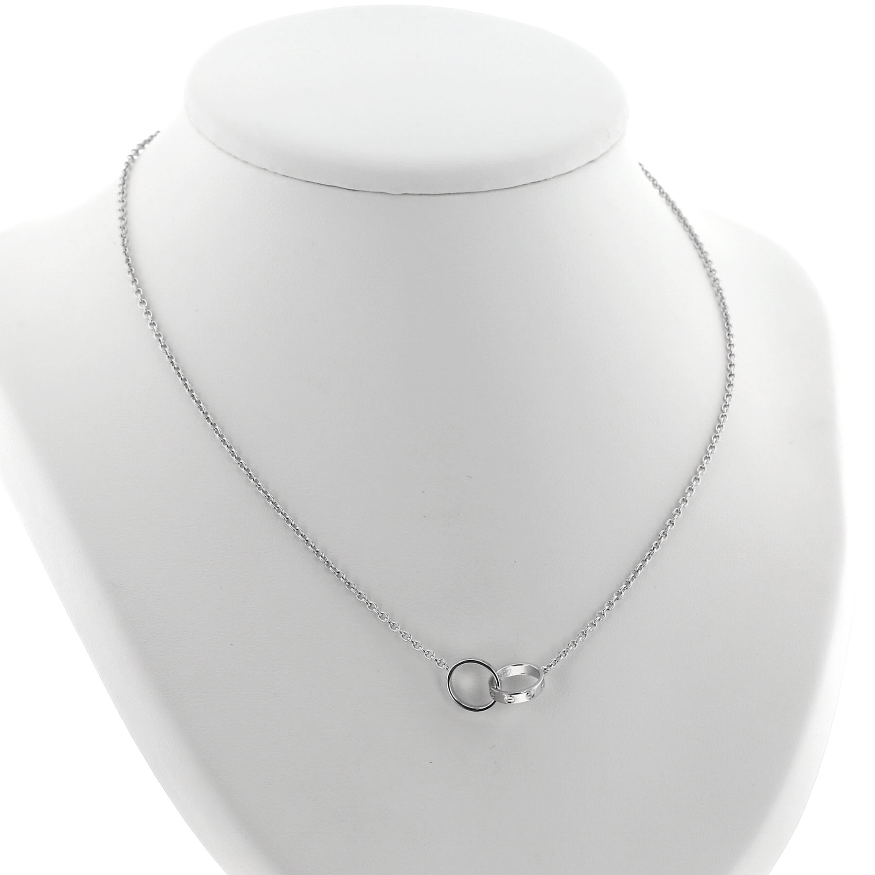 Collar Cartier Love de oro blanco