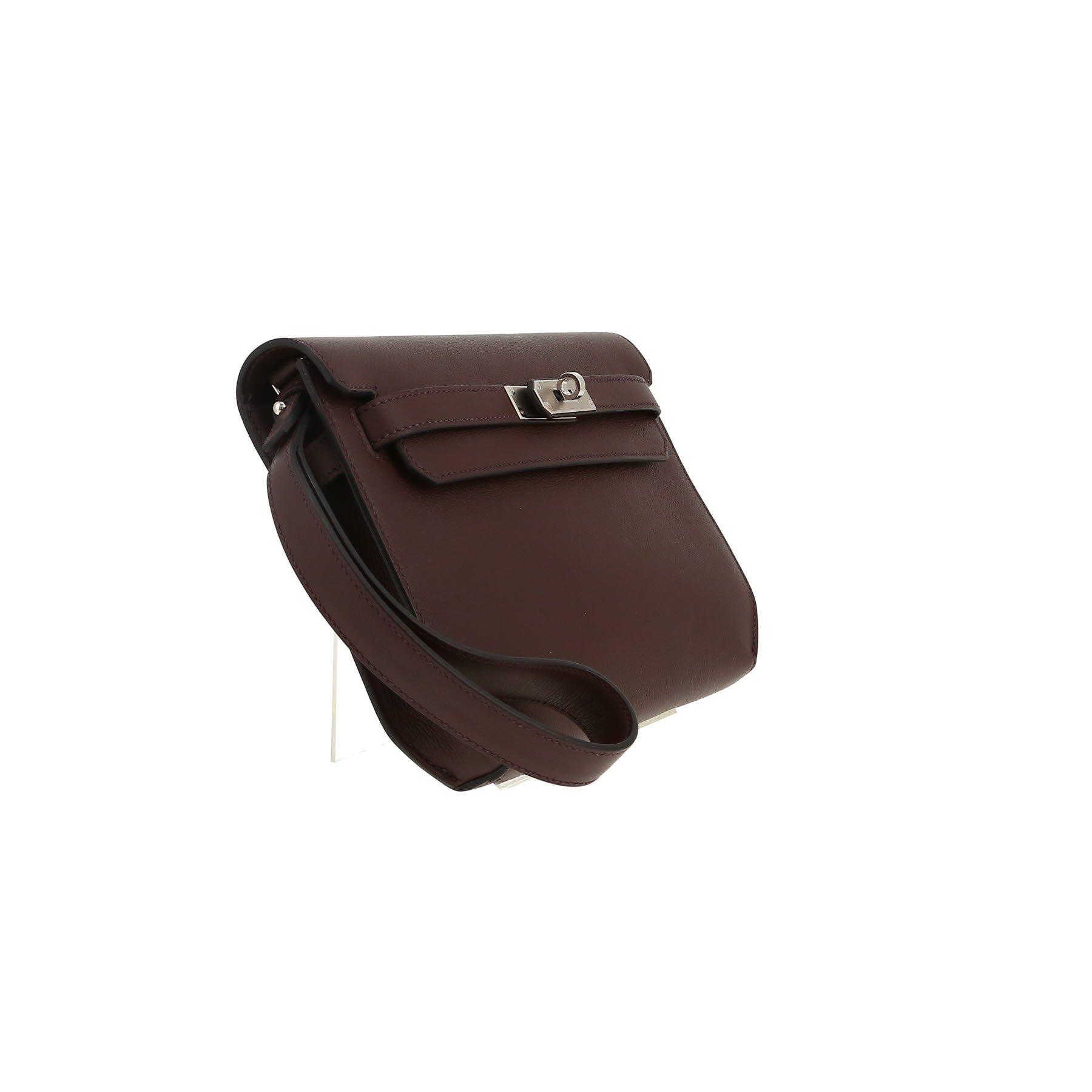 Hermès  Kelly Dépêches pouch  in Rouge Sellier Evergrain leather