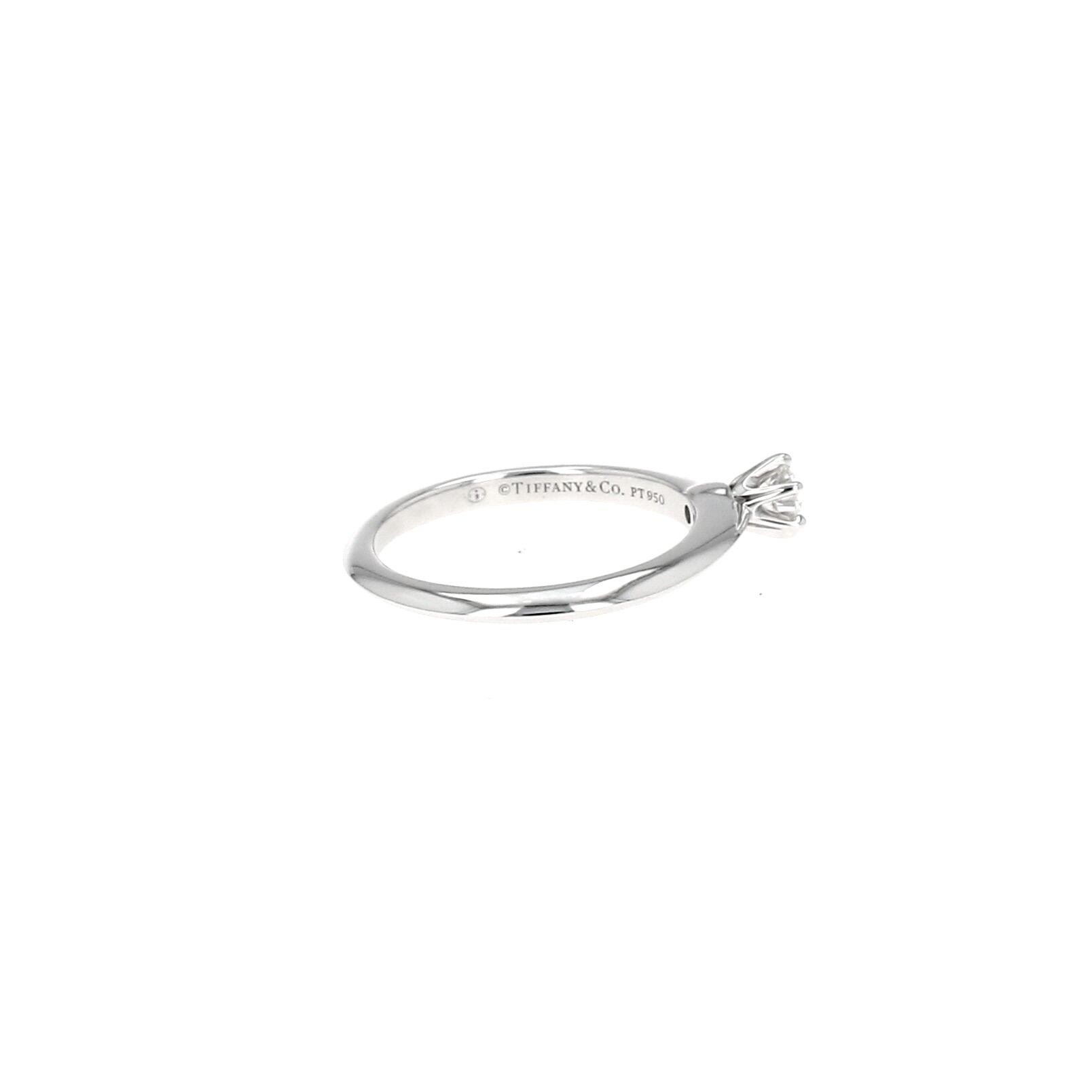 Sortija Tiffany & Co Setting de platino y diamante