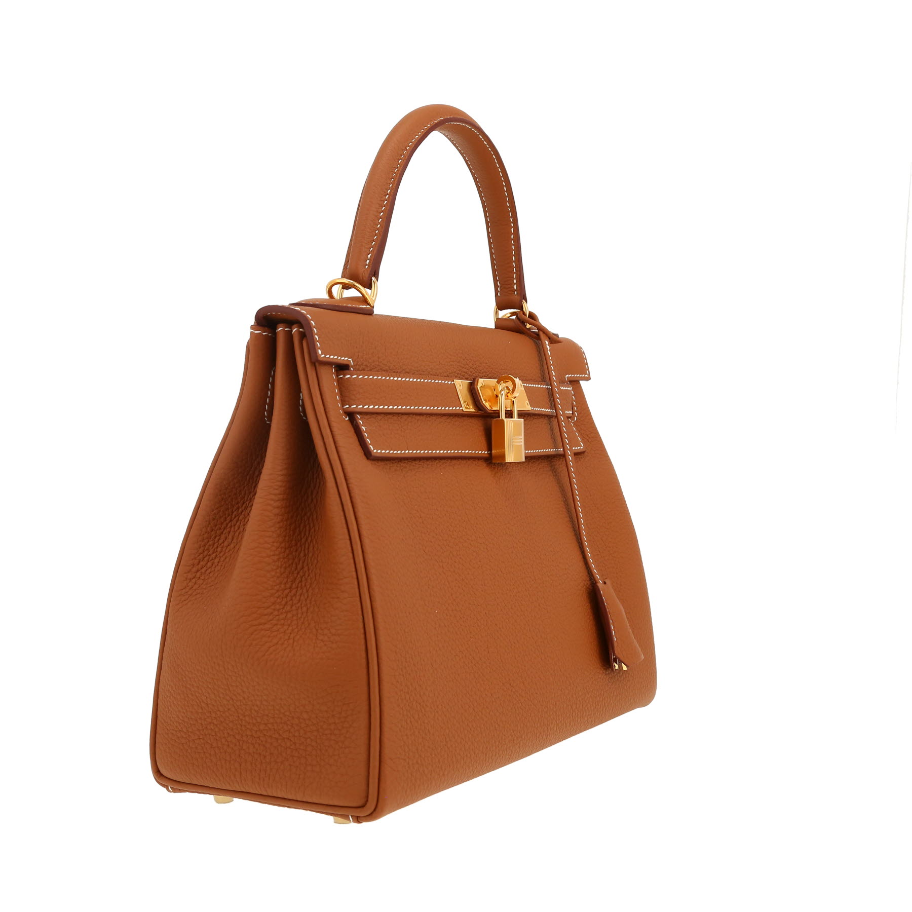 Hermès  Kelly 28 cm handbag  in gold togo leather