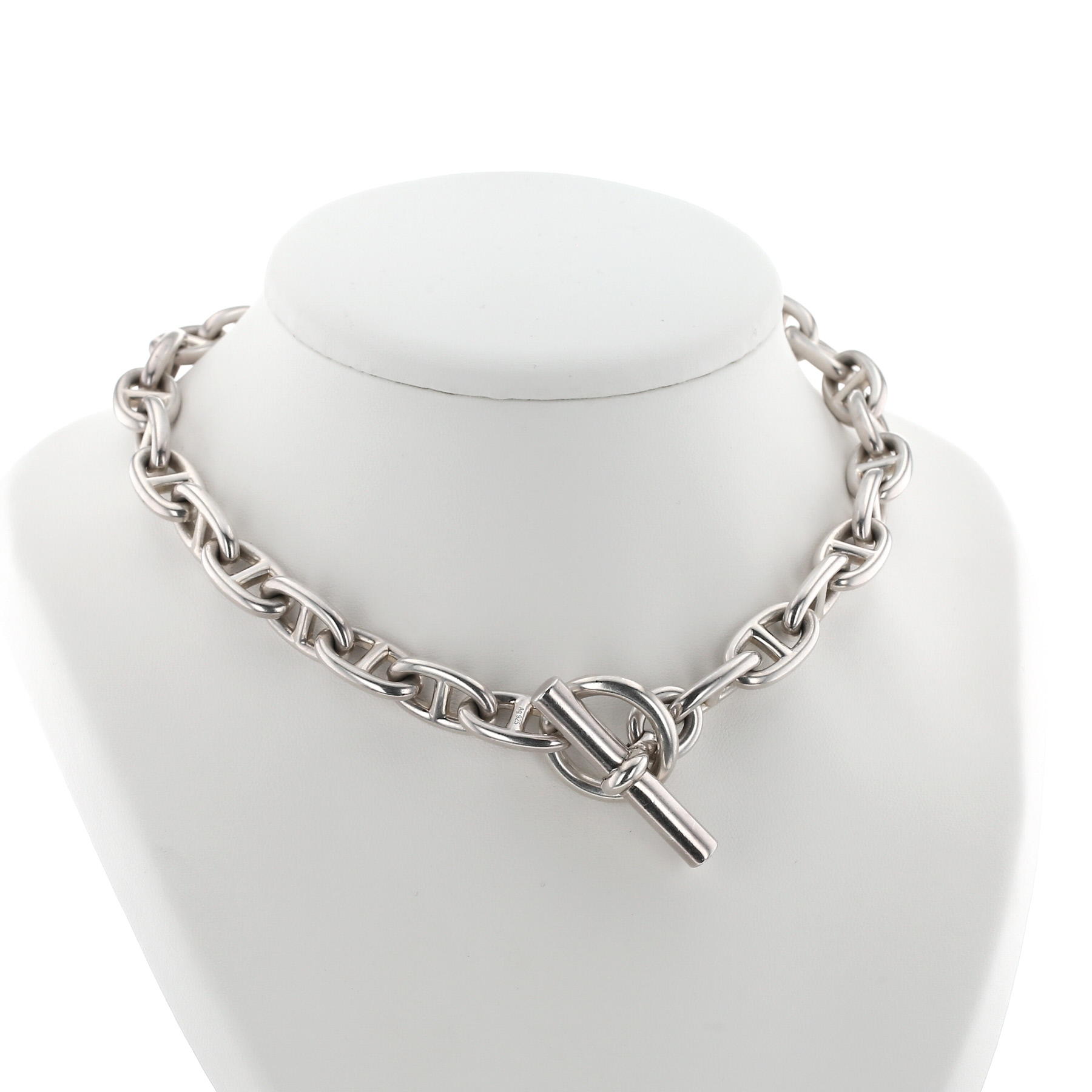 Collier Hermès Chaîne d'Ancre grand modèle en argent