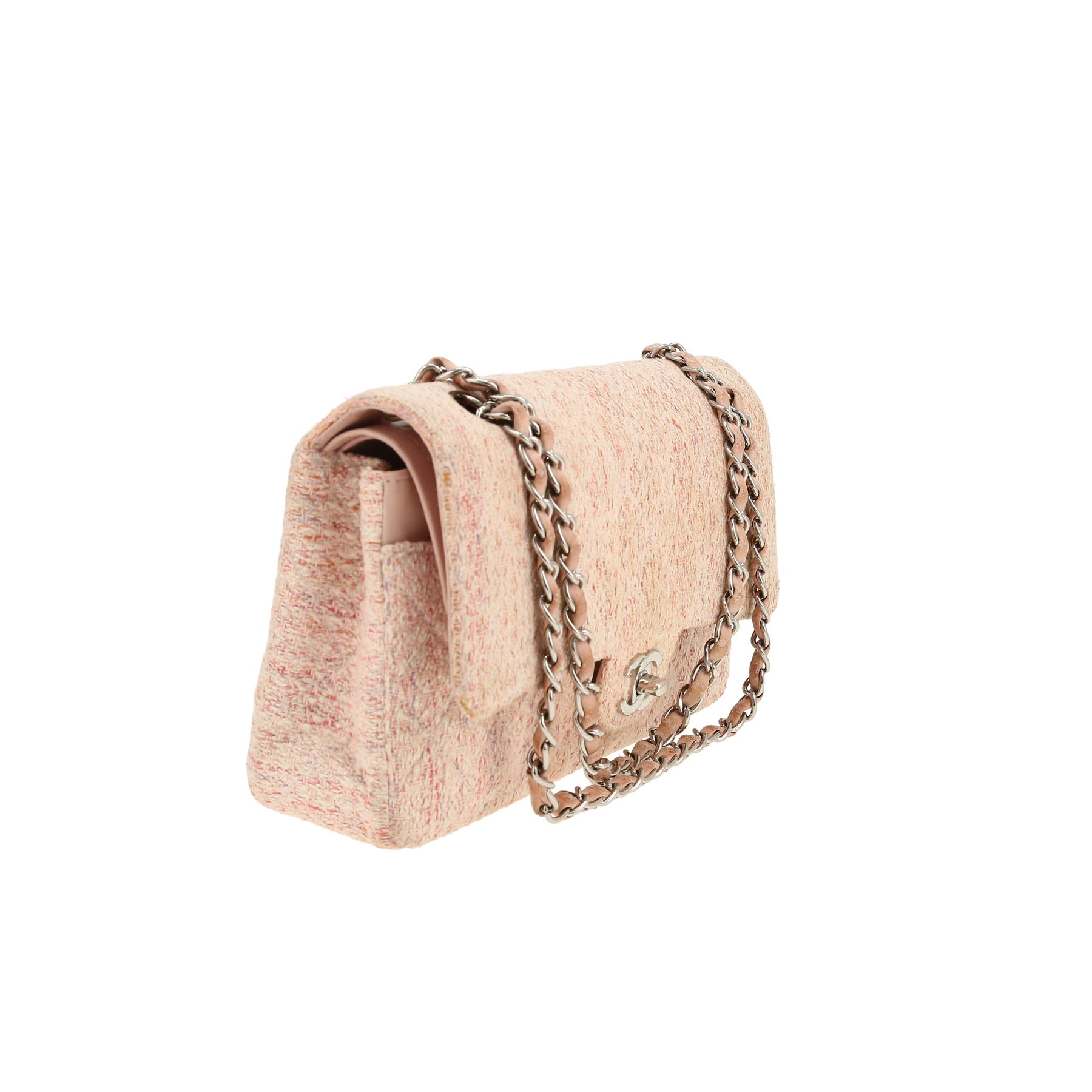 Chanel  Timeless Classic handbag  in pink tweed