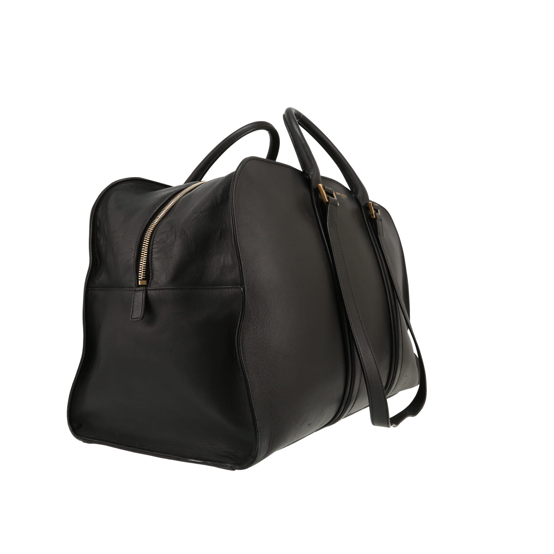 Borsa da viaggio Saint Laurent  Duffle in pelle nera